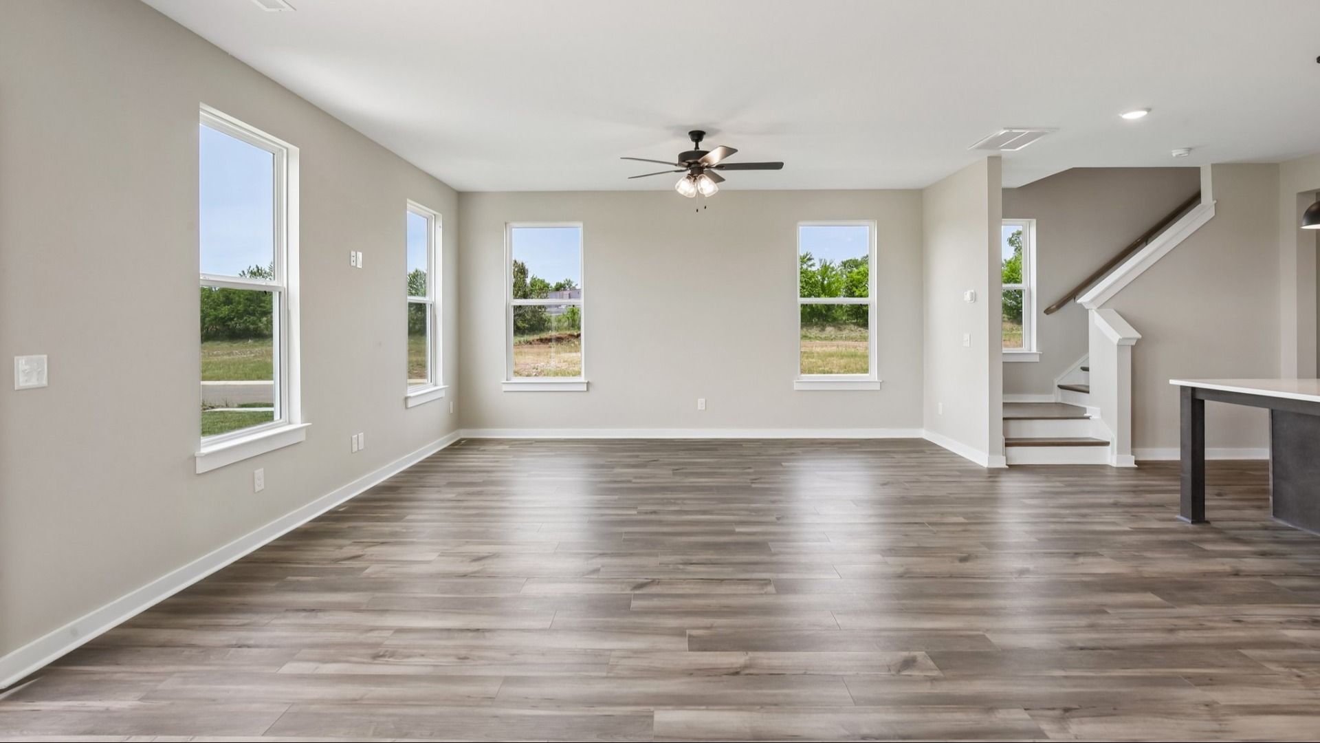 Image of First Floor with hard surface flooring and bright natural light through windows