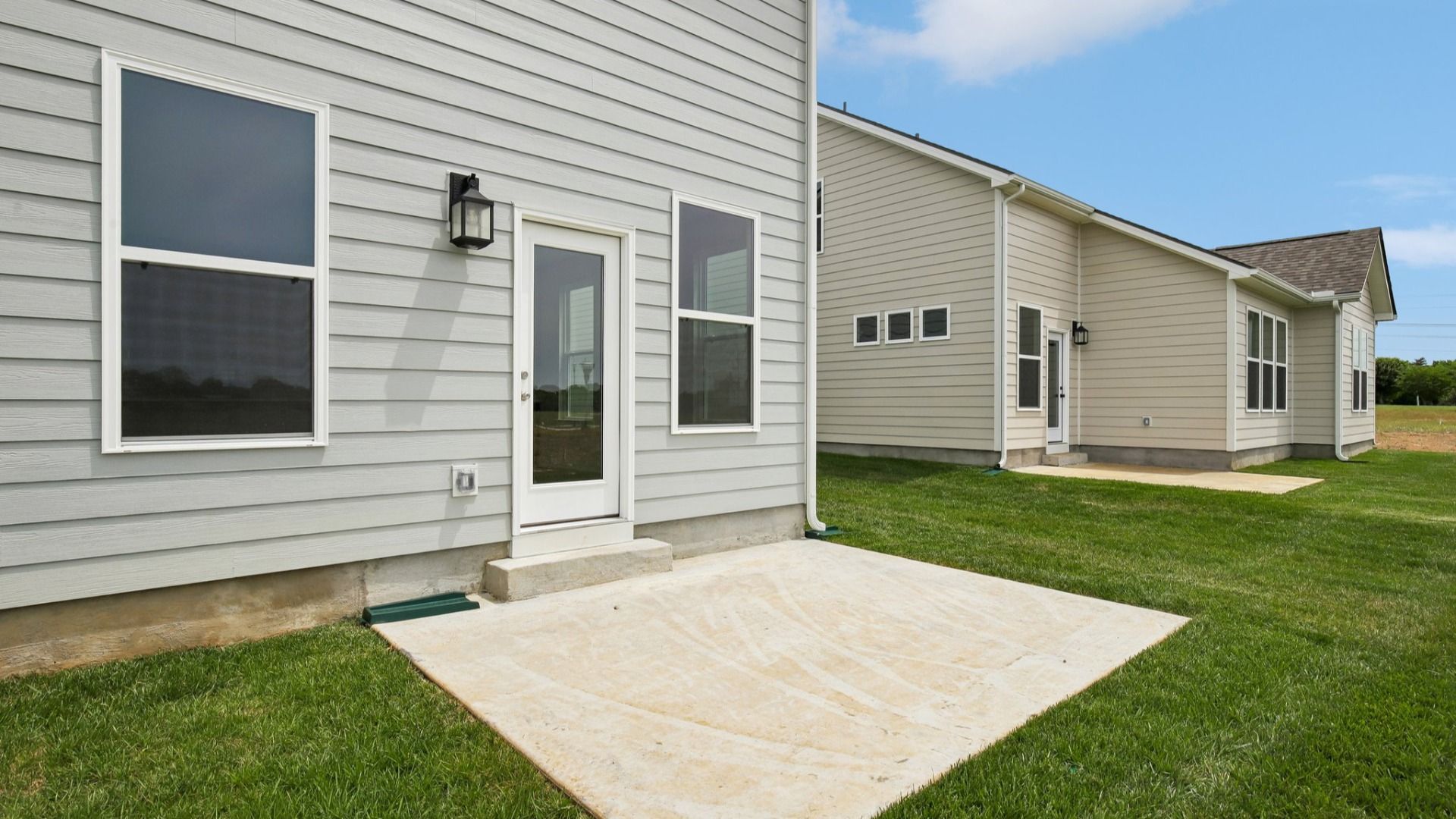 Concrete back patio
