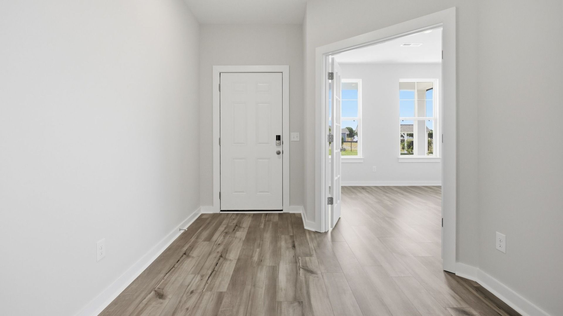 Interior Entry with entrance to study