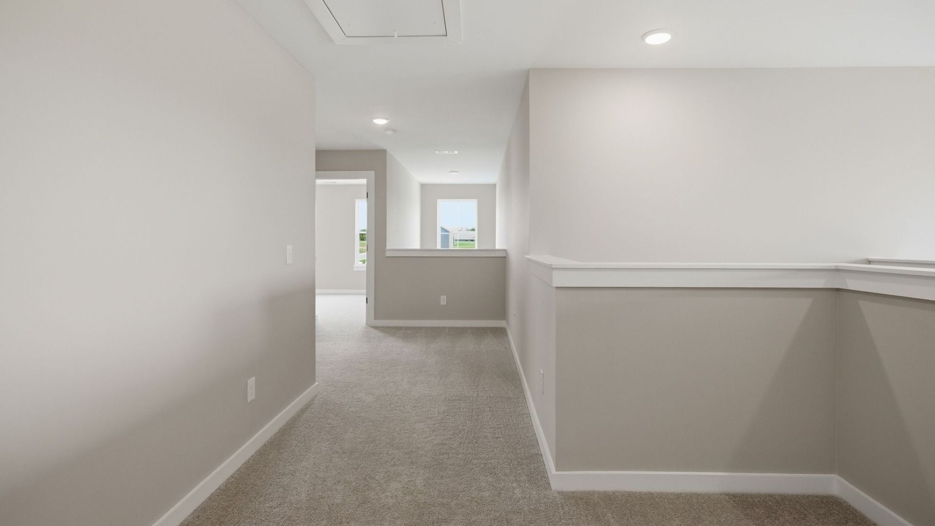 Hall up with access to secondary bedrooms