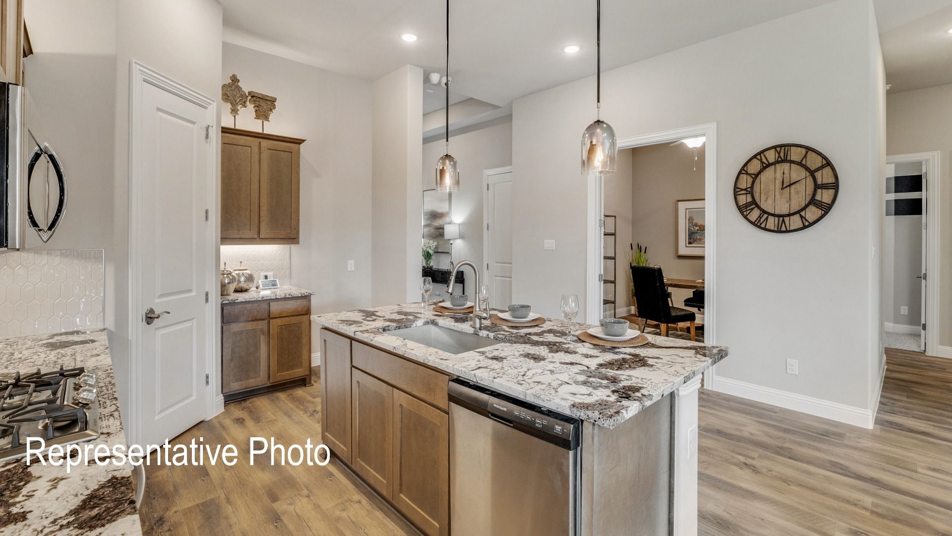Model home photos of similar floorplans, not pictures of actual home.