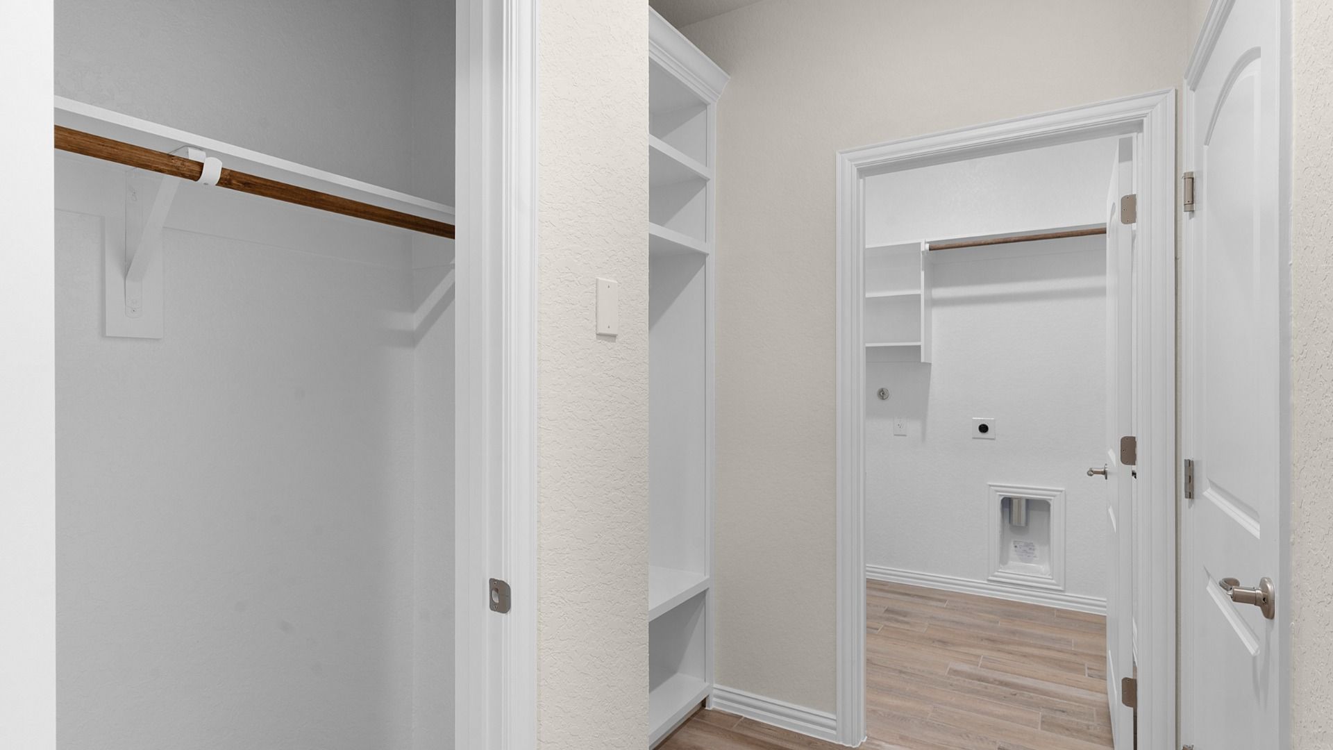 Built-in storage lockers, coat closet, and laundry room add smart organization and everyday convenience.