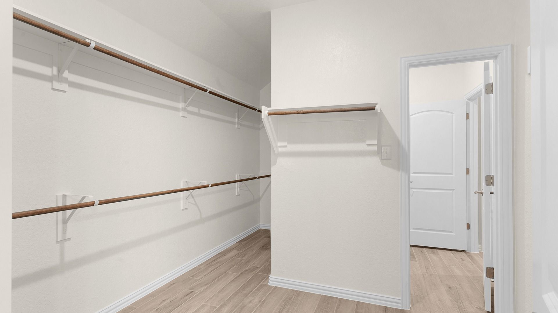 Owner's closet provides ample space.