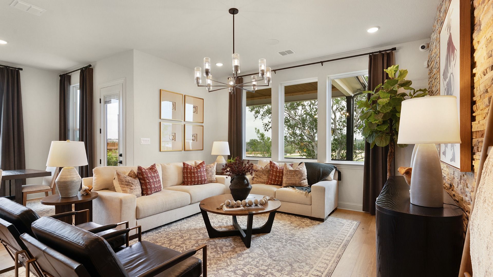 Inviting great room designed for relaxation with a warm, open layout.