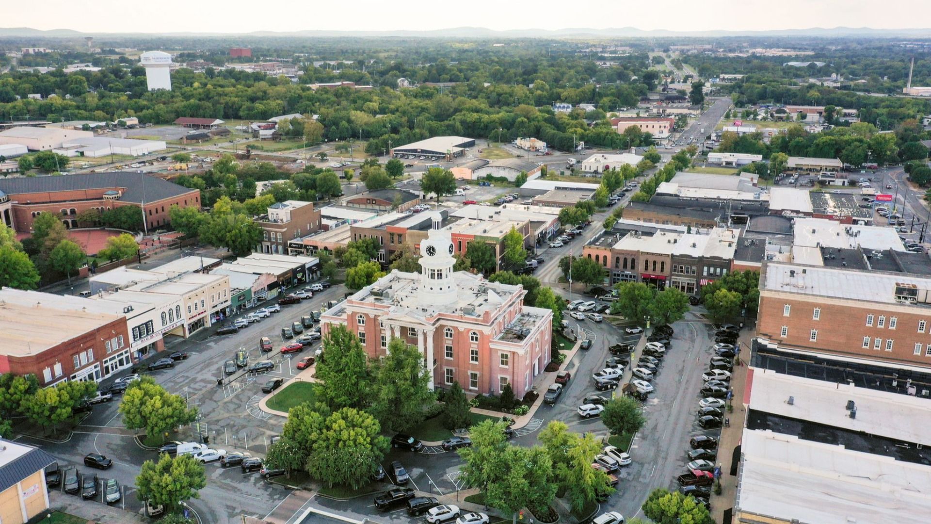 Overview of downtown Murfreesboro, TN