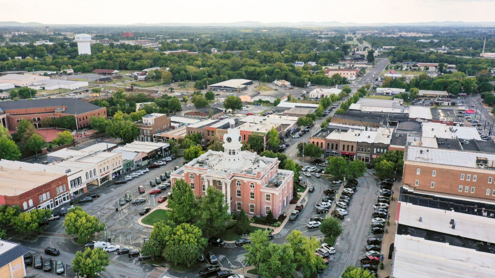 Overview of downtown Murfreesboro, TN