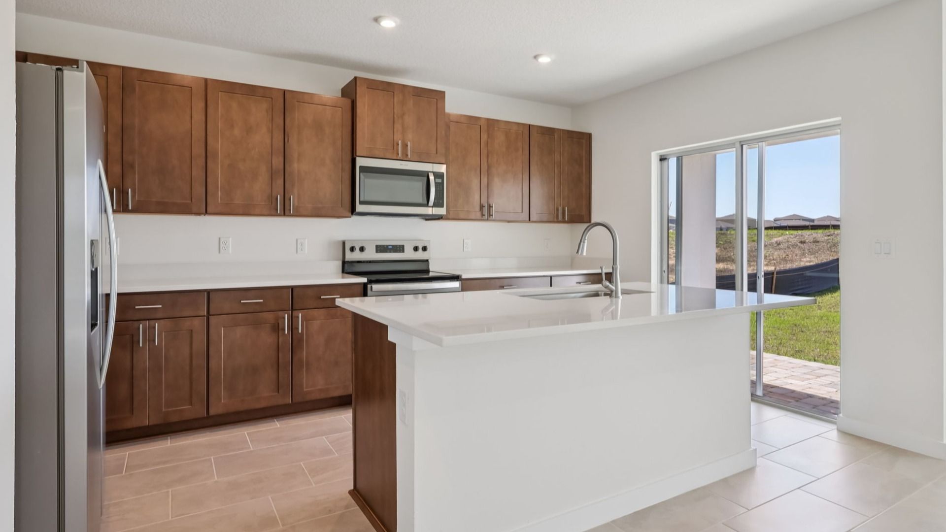 Atwood Floor Plan Kitchen by DRB Homes in Liberty Trace New Homes in Haines City, FL