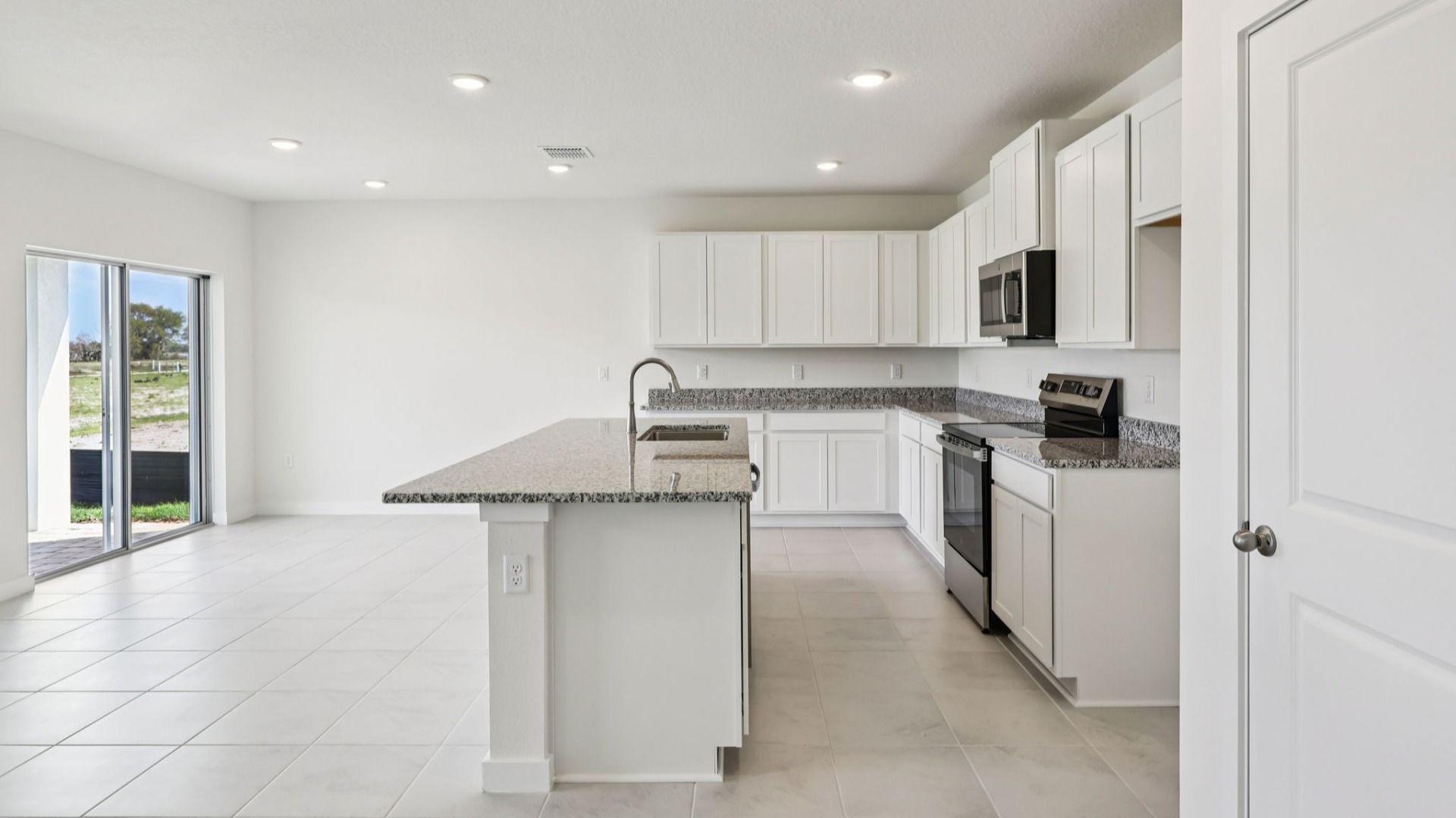 Kitchen of the Baker Floor Plan by DRB Homes in Liberty Trace New Homes in Haines City