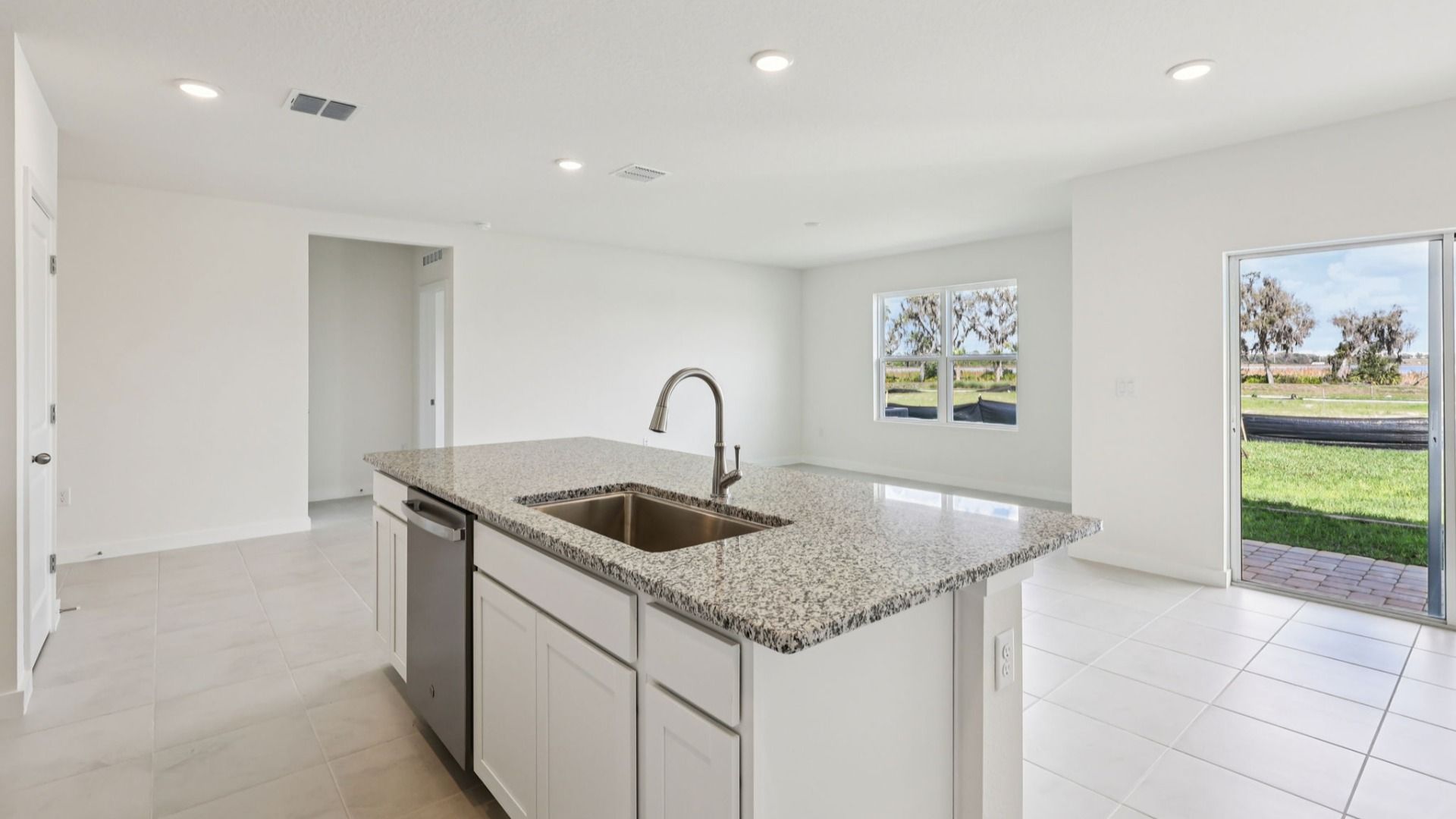 Kitchen of the Baker Floor Plan by DRB Homes in Liberty Trace New Homes in Haines City