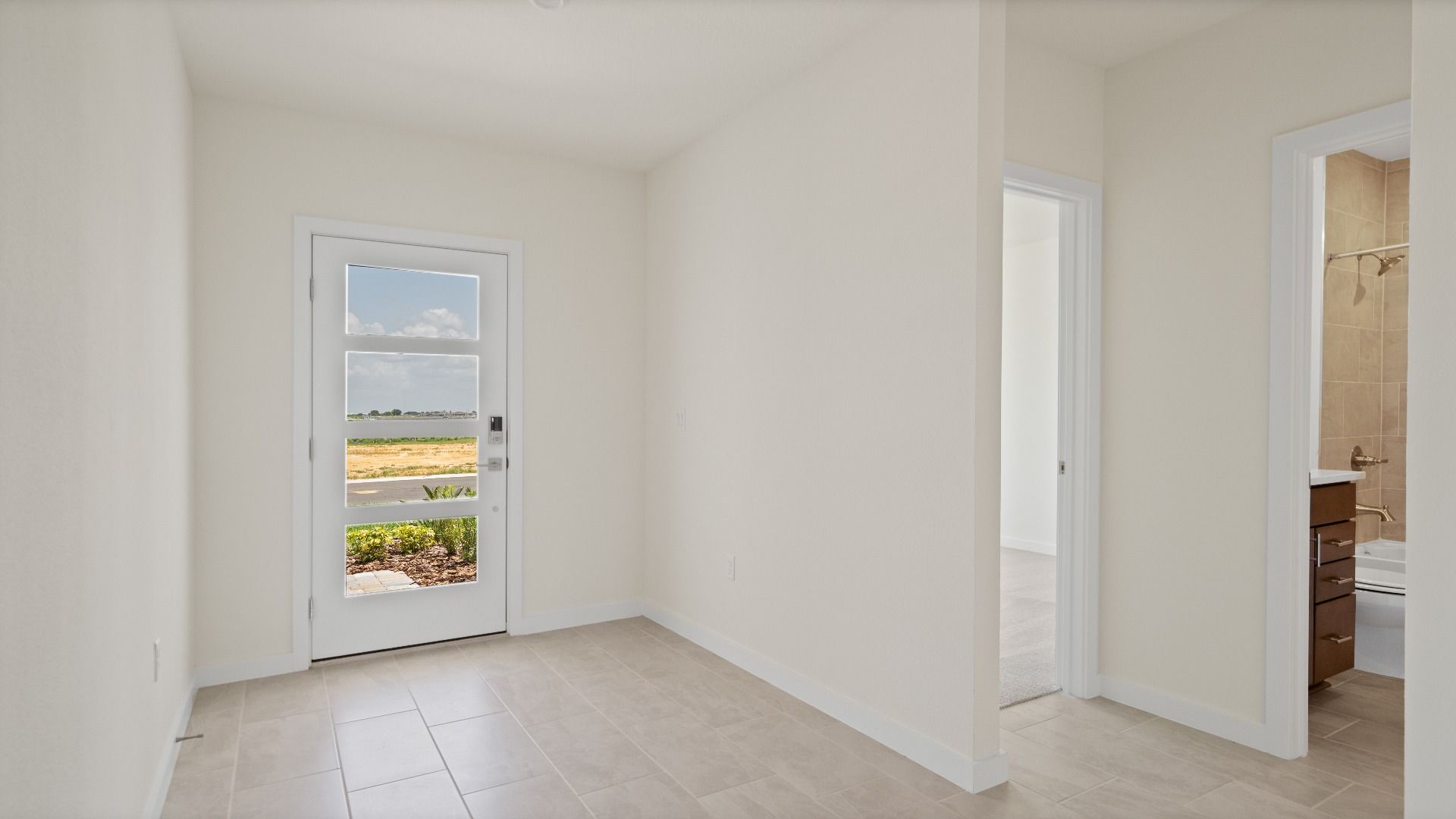 Atwood Floor Plan Interior Entry by DRB Homes in Liberty Trace New Homes in Haines City, FL