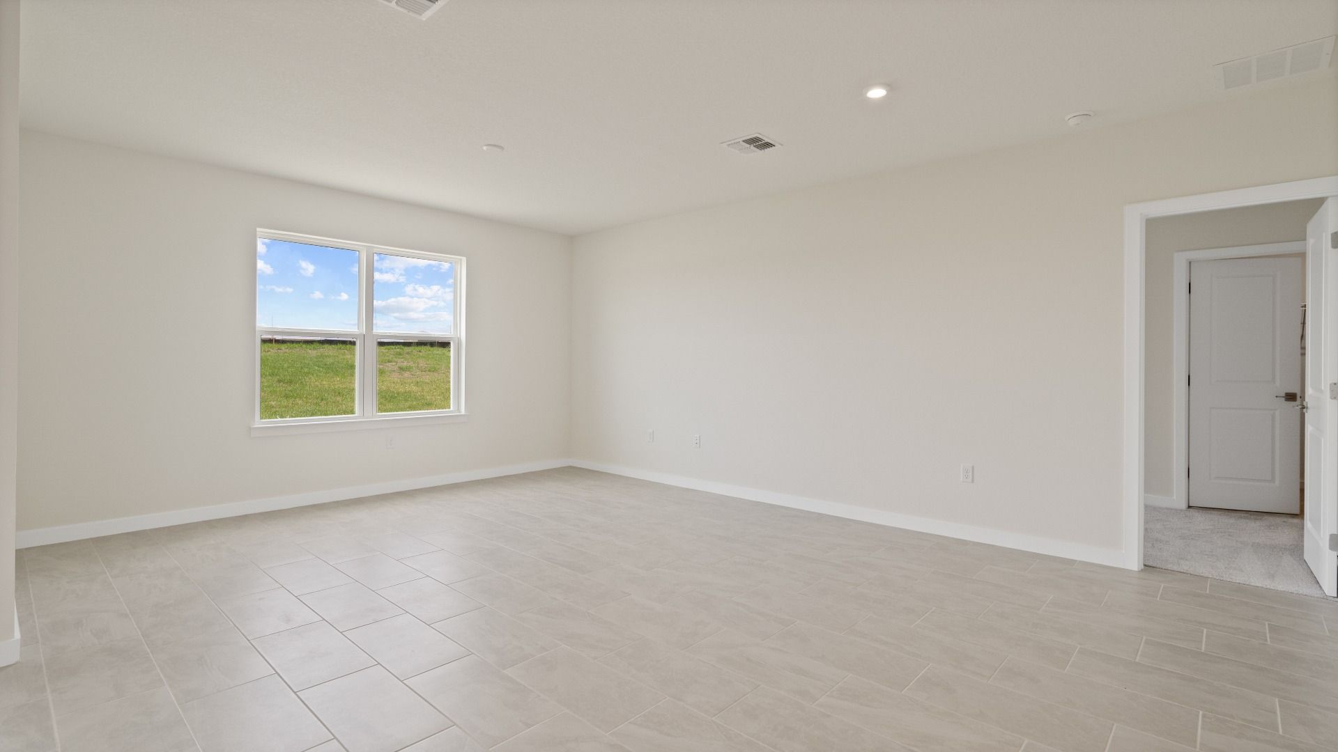 Atwood Living Area by DRB Homes in Liberty Trace New Homes in Haines City, FL