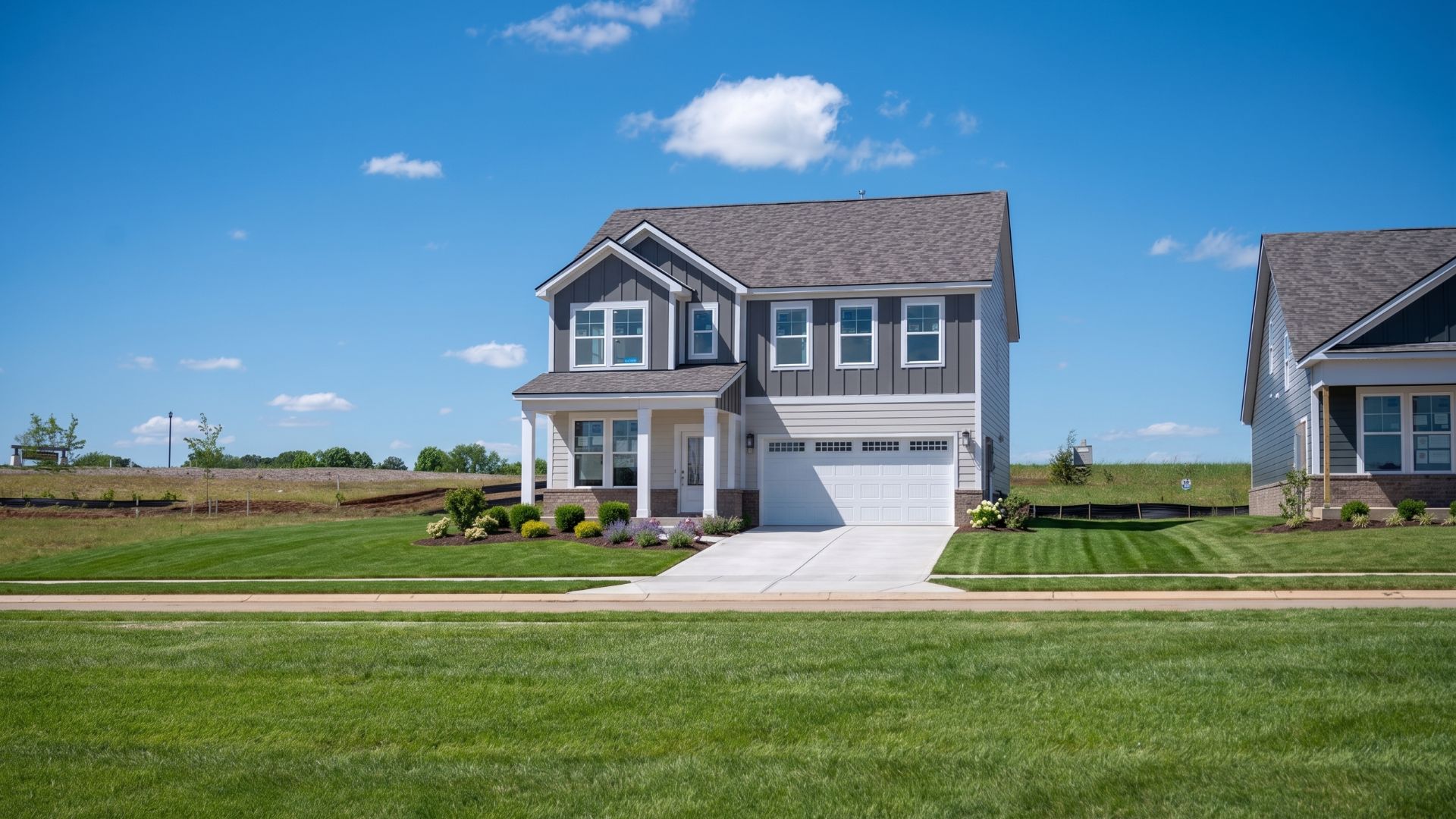 Front Exterior with 2-car garage