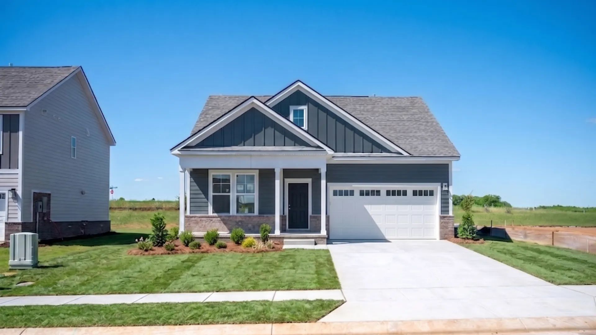Enhanced image to represent finished exterior of home