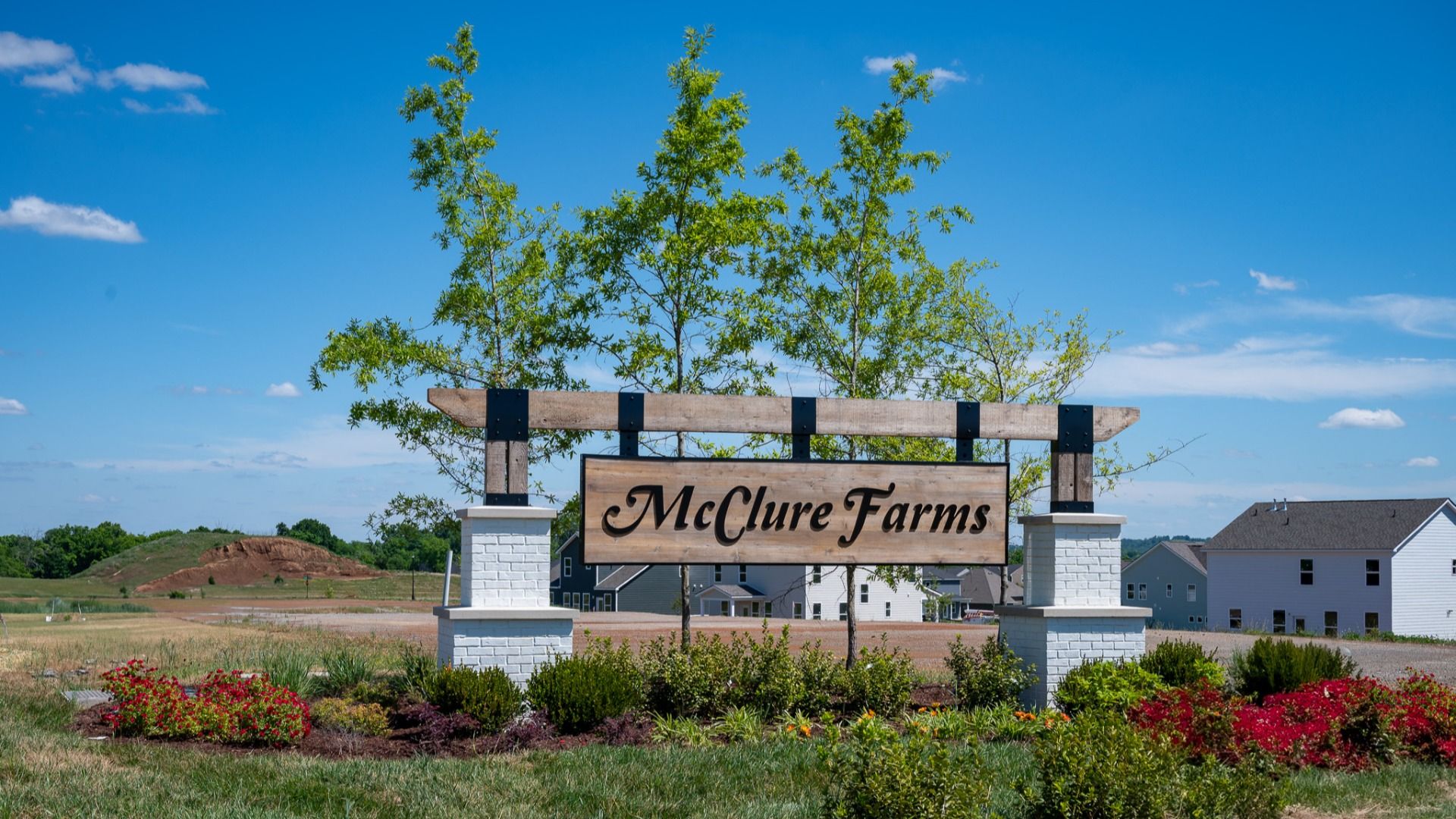 McClure Farms welcome sign