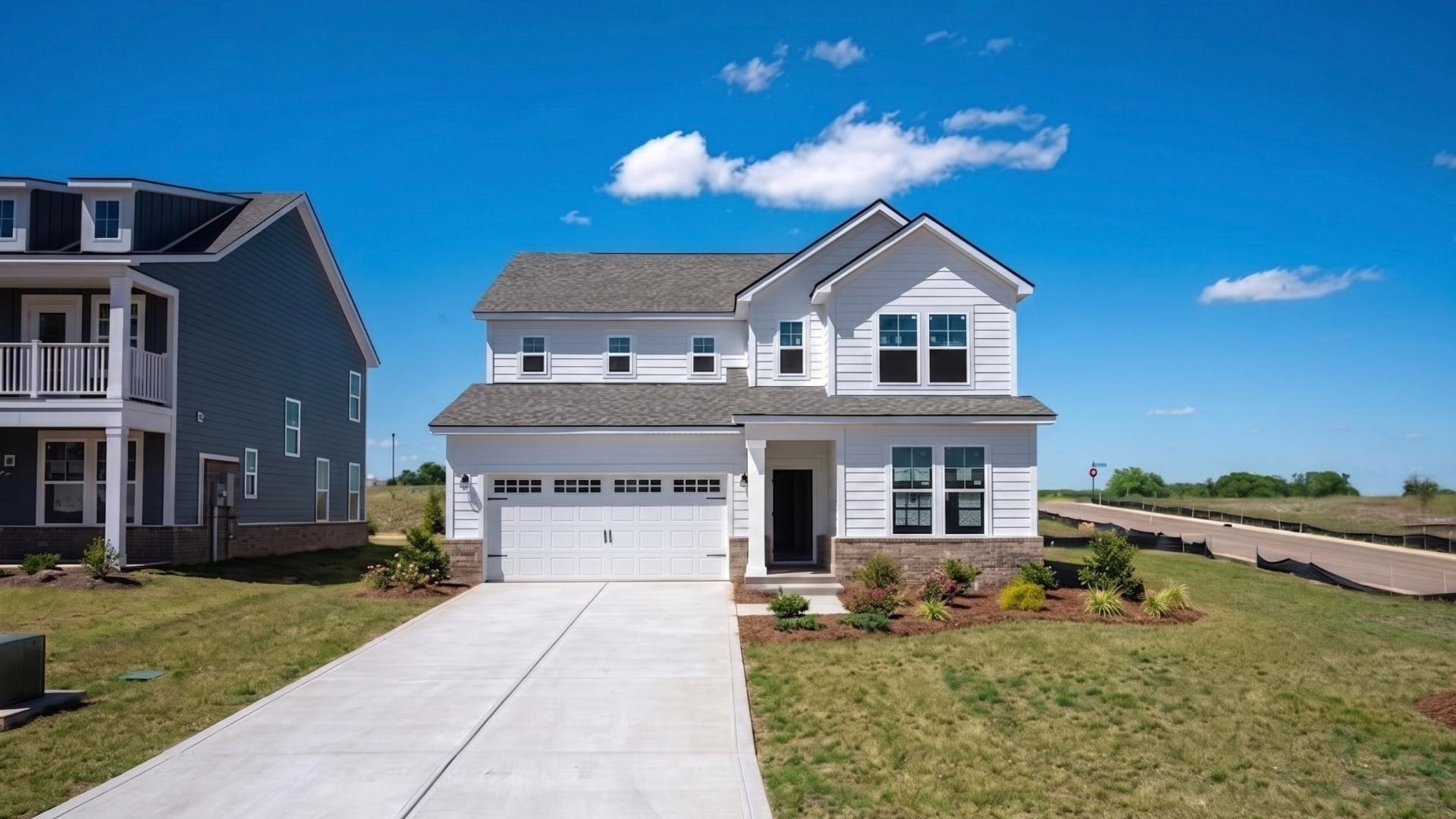 Exterior of a Wynwood plan home built at McClure Farms in Columbia, TN