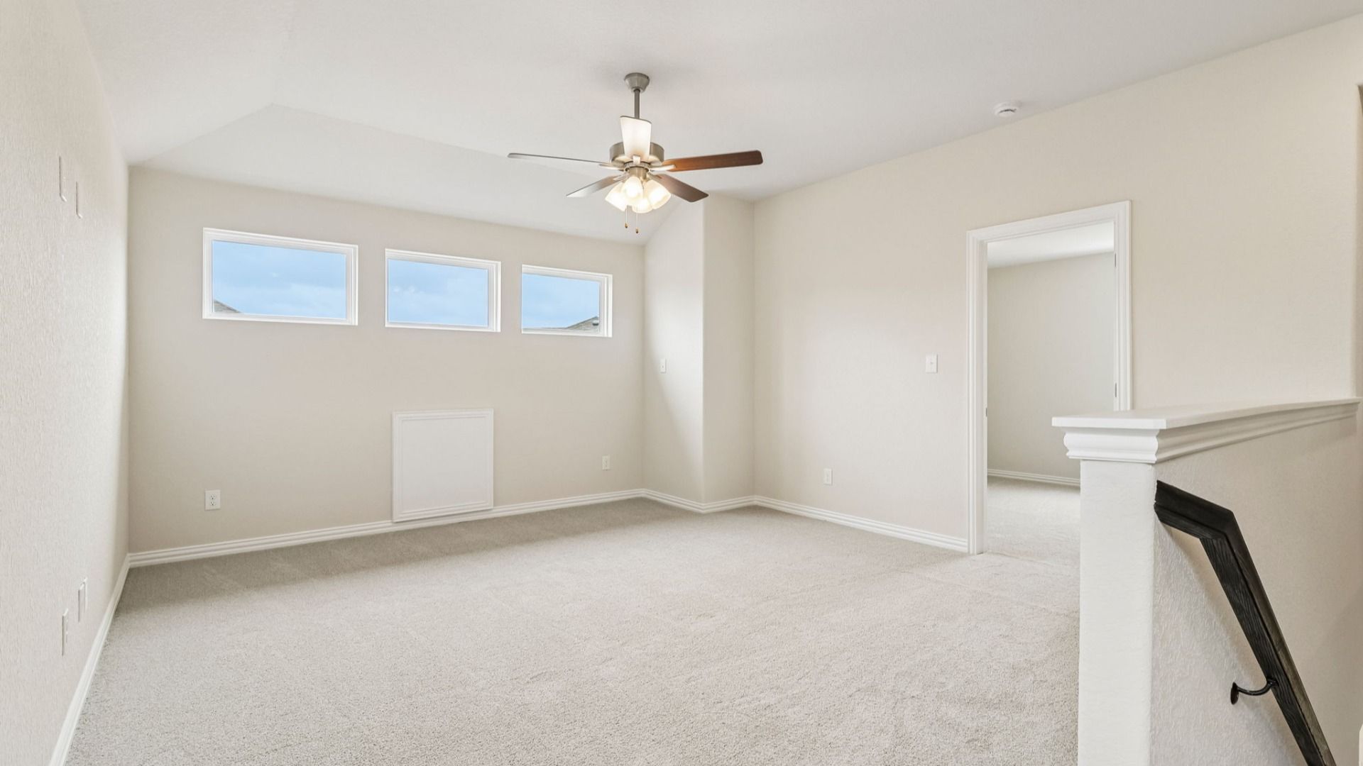 Loft area on the second level of the home