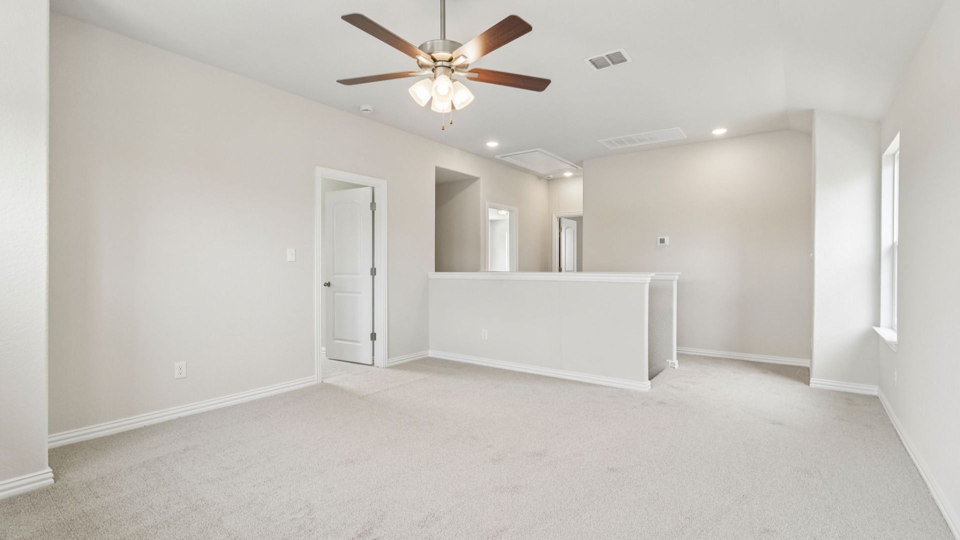 Loft area on the second level of the home