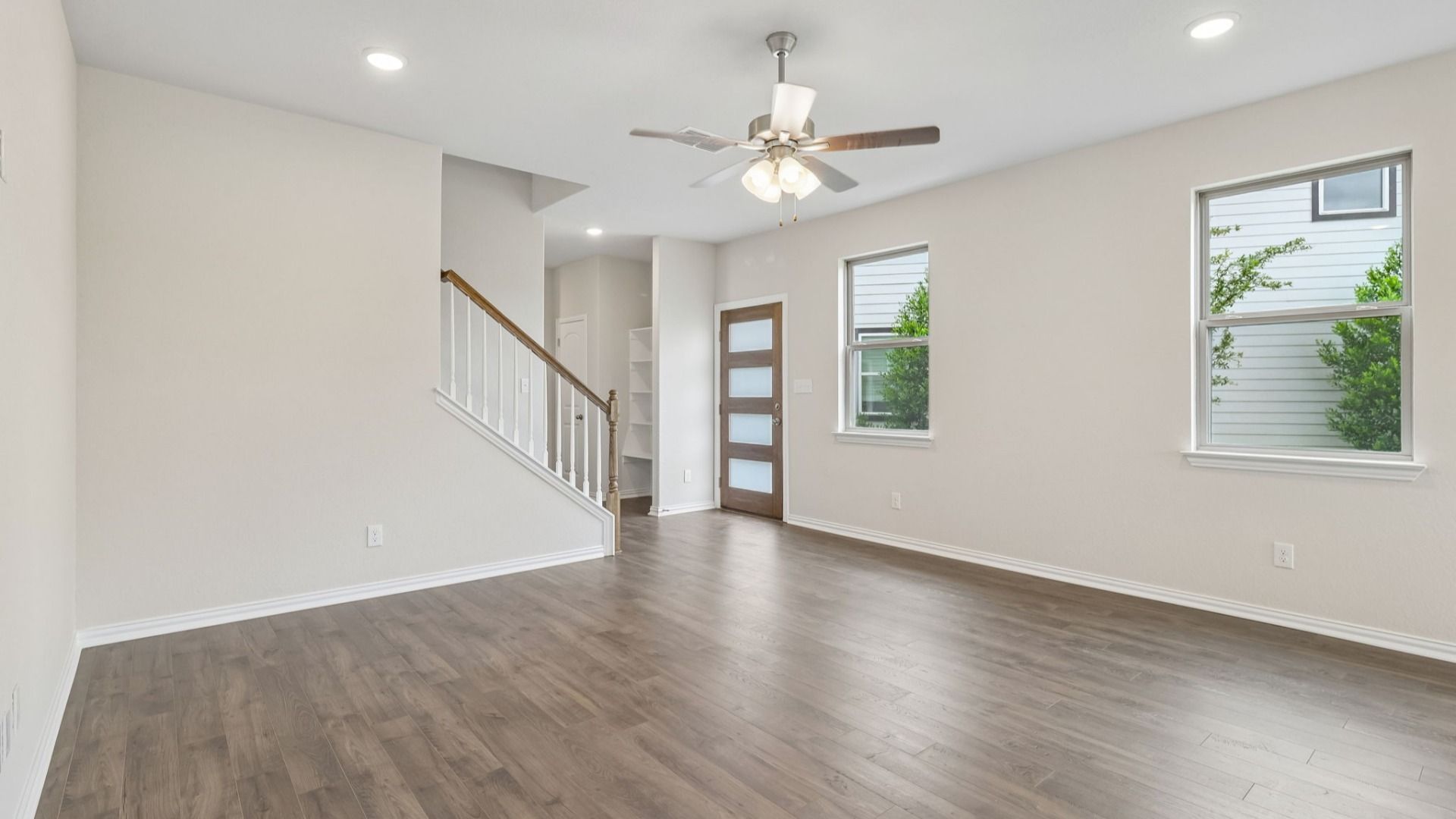 Great Room with plenty of windows for natural lighting