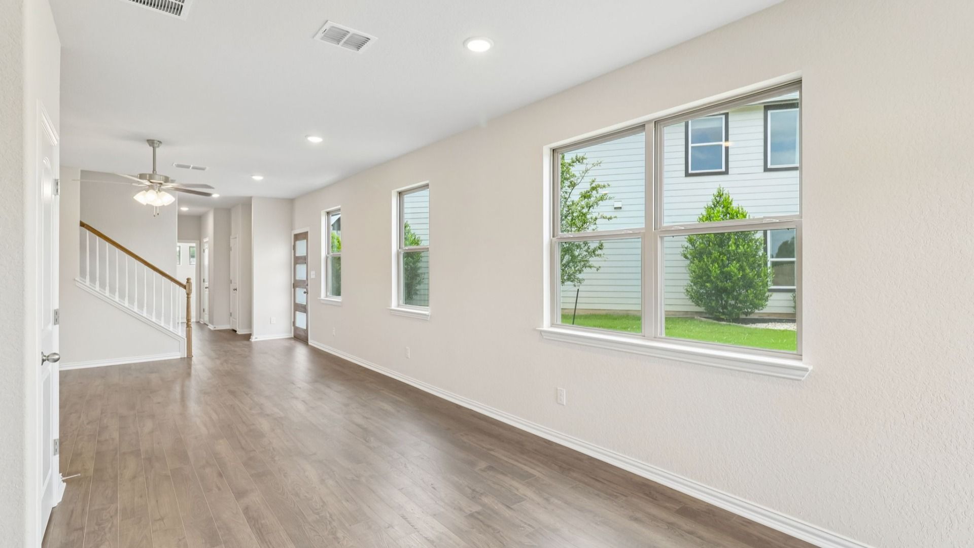 Great Room with plenty of windows for natural lighting