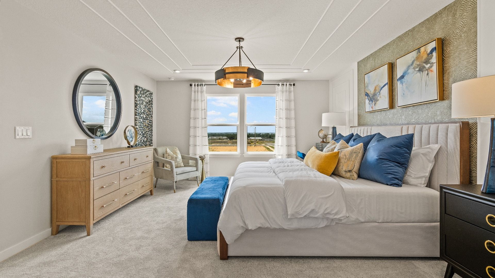 Primary Suite En Suite Bath in New Home in Liberty Trace by DRB Homes in Haines City, FL
