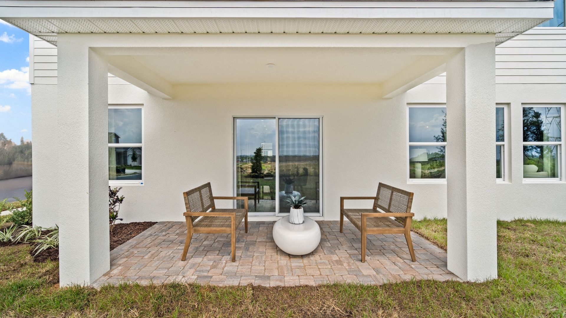 Covered Lanai New Home in Liberty Trace by DRB Homes in Haines City, FL