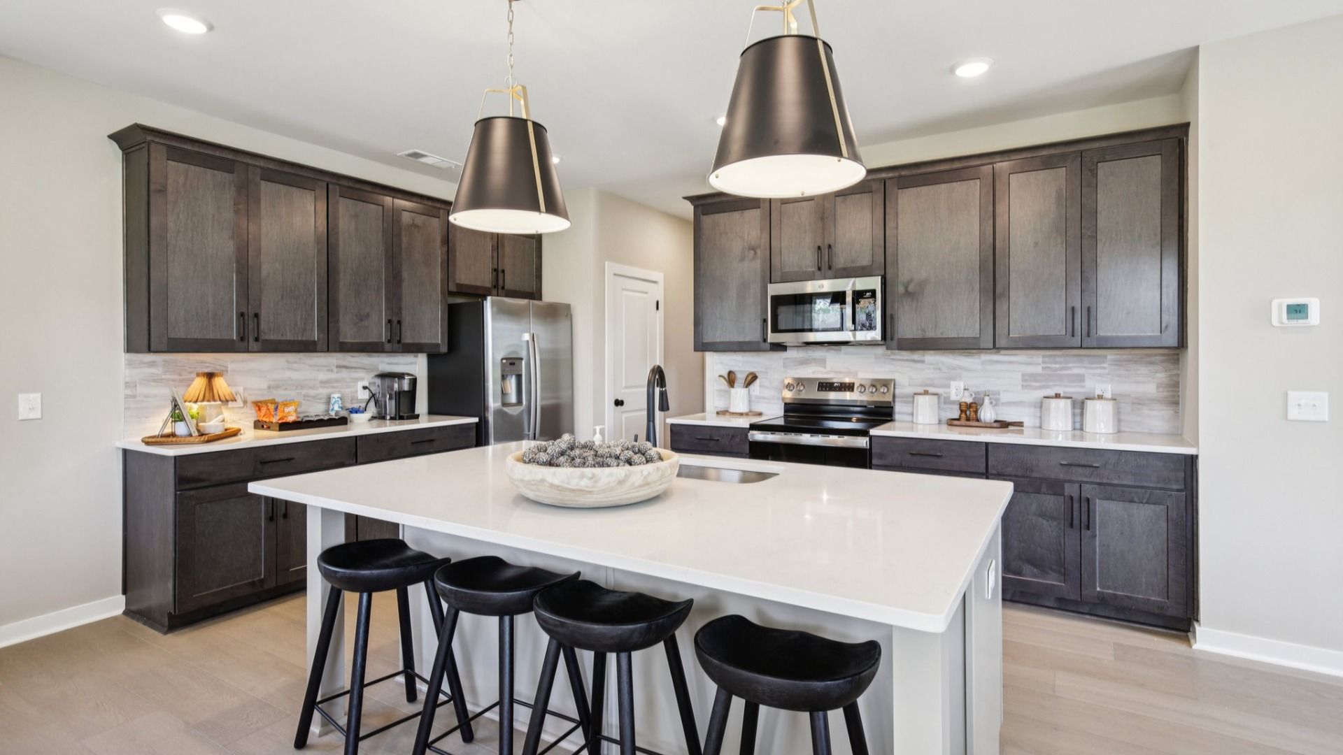 Enjoy room to cook and entertain, as well as plenty of storage.