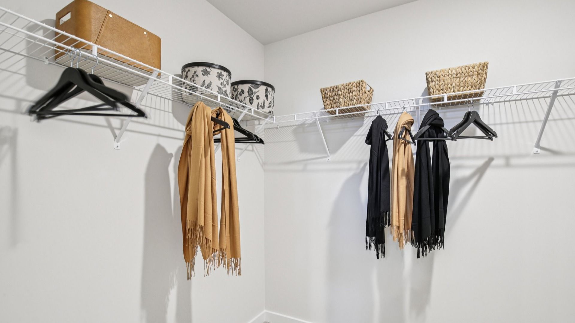 Walk-in Closet with ventilated shelving