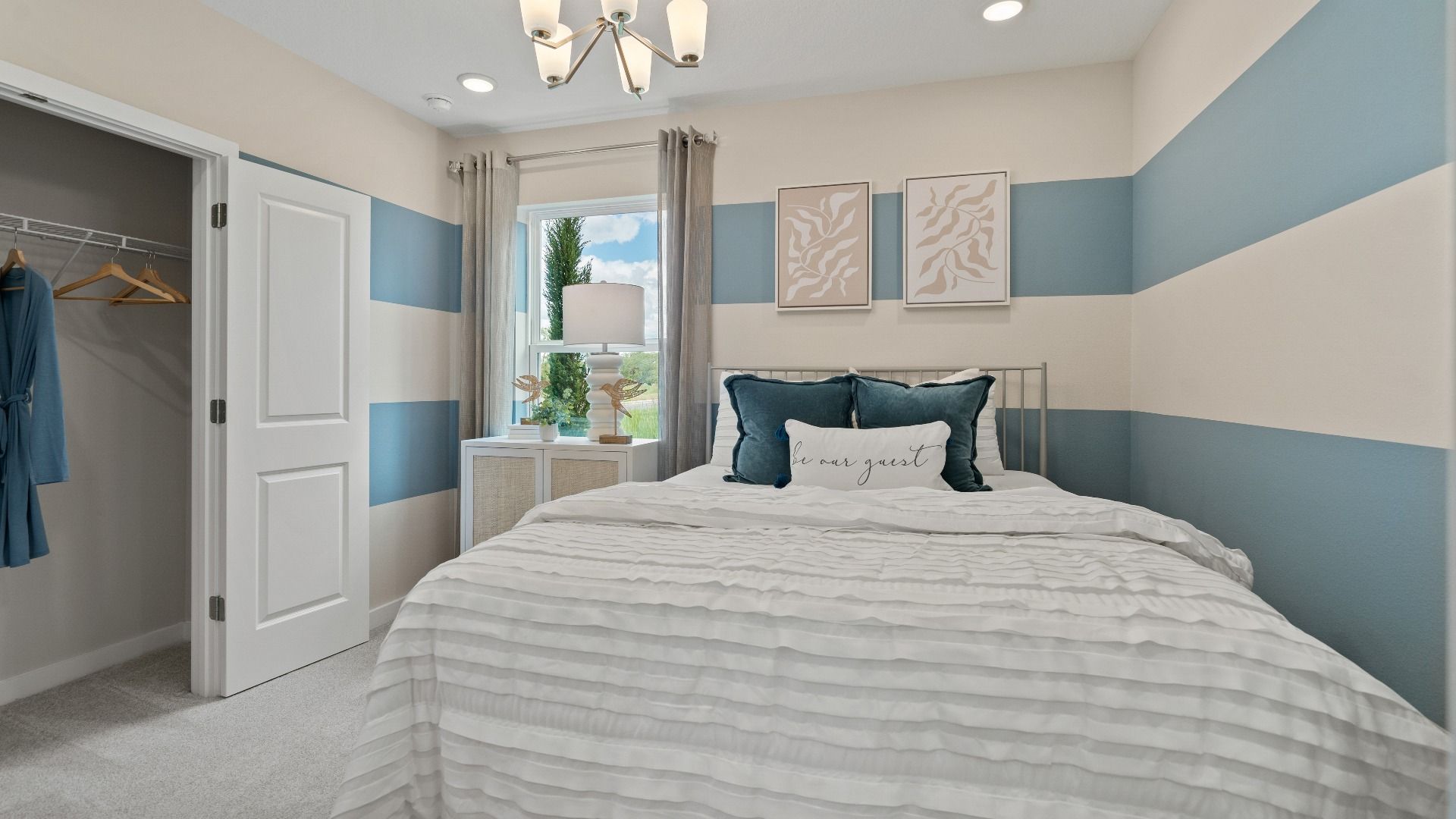 First Floor Guest Room in Ponte Vedra New Home Plan in Hamilton Bluff in Haines City, FL by DRB Homes