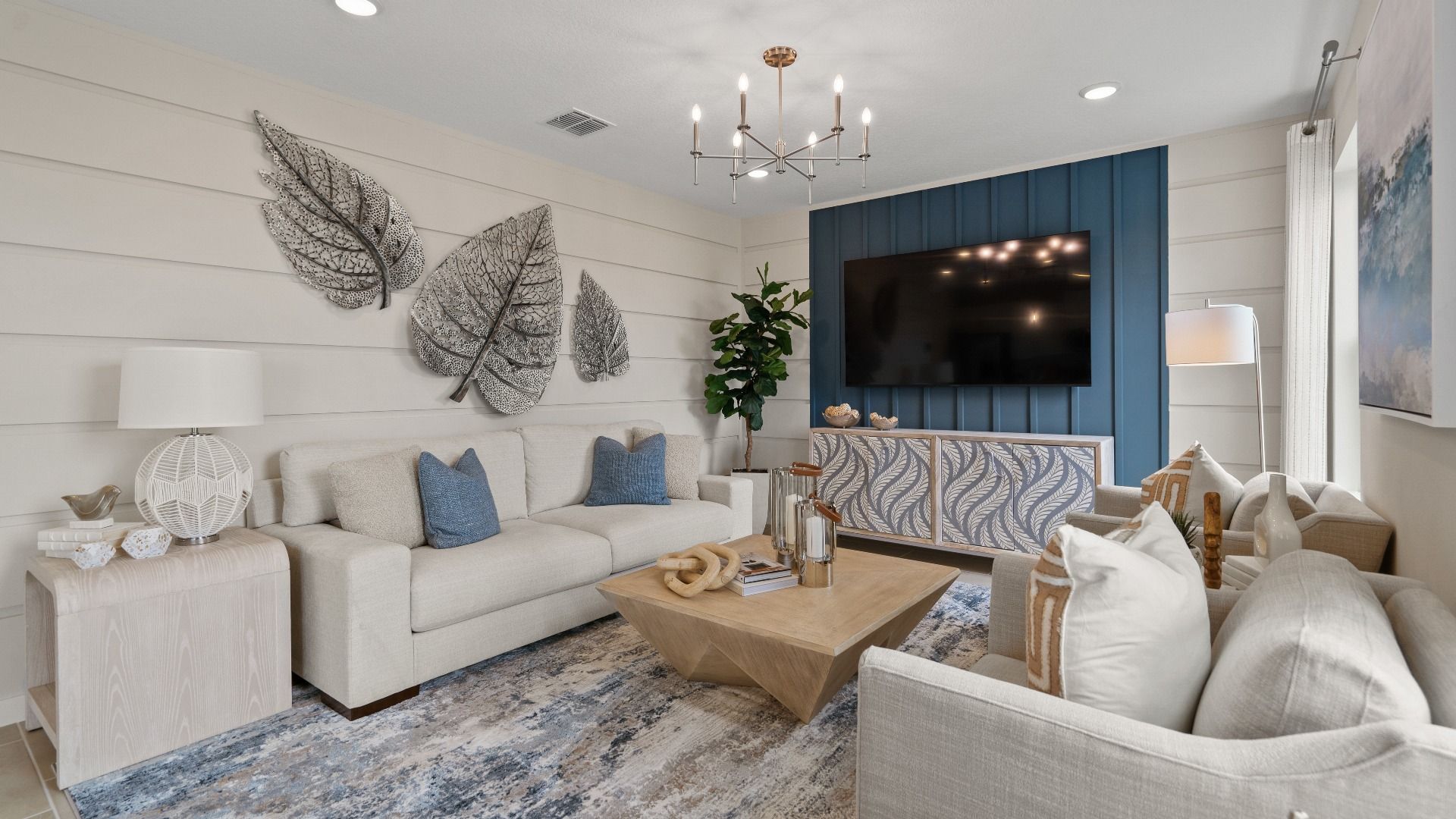 Living Area in Ponte Vedra New Home Plan in Hamilton Bluff in Haines City, FL by DRB Homes