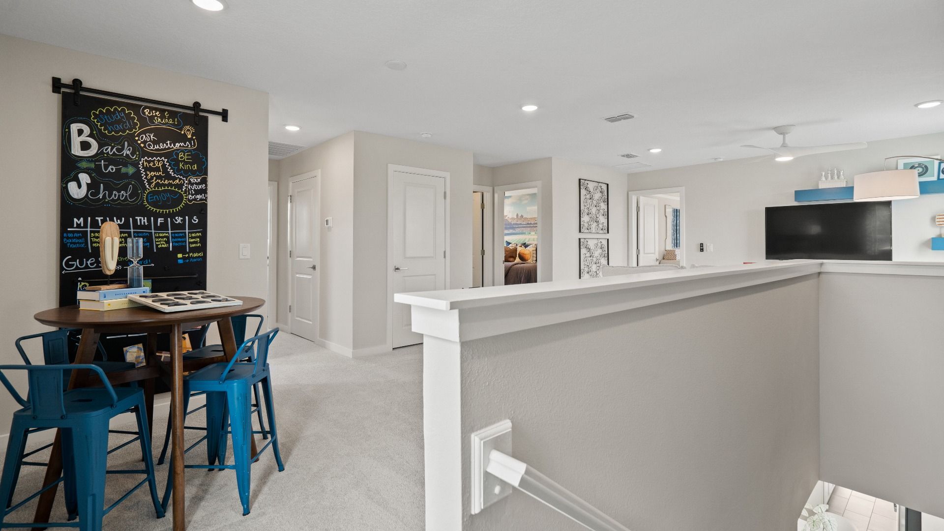 Second Level Loft Area in Ponte Vedra New Home Plan in Hamilton Bluff in Haines City, FL by DRB Homes
