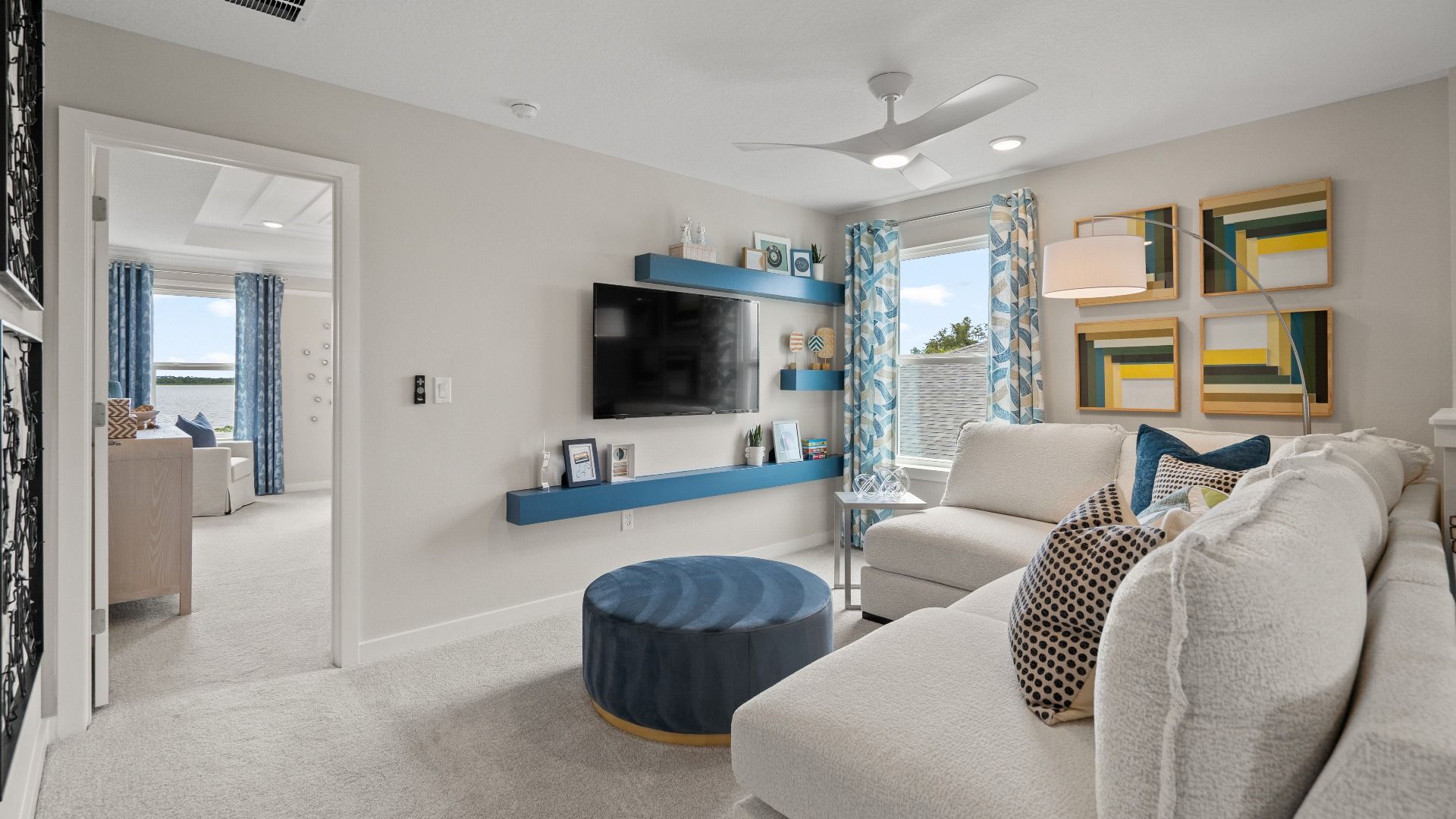 Second Level Loft Area in Ponte Vedra New Home Plan in Hamilton Bluff in Haines City, FL by DRB Homes