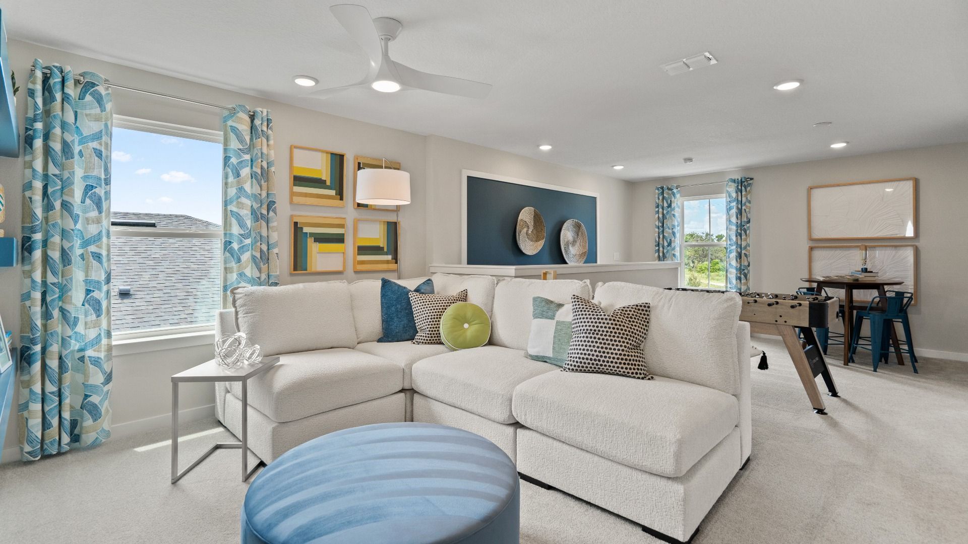 Second Level Loft Area in Ponte Vedra New Home Plan in Hamilton Bluff in Haines City, FL by DRB Homes