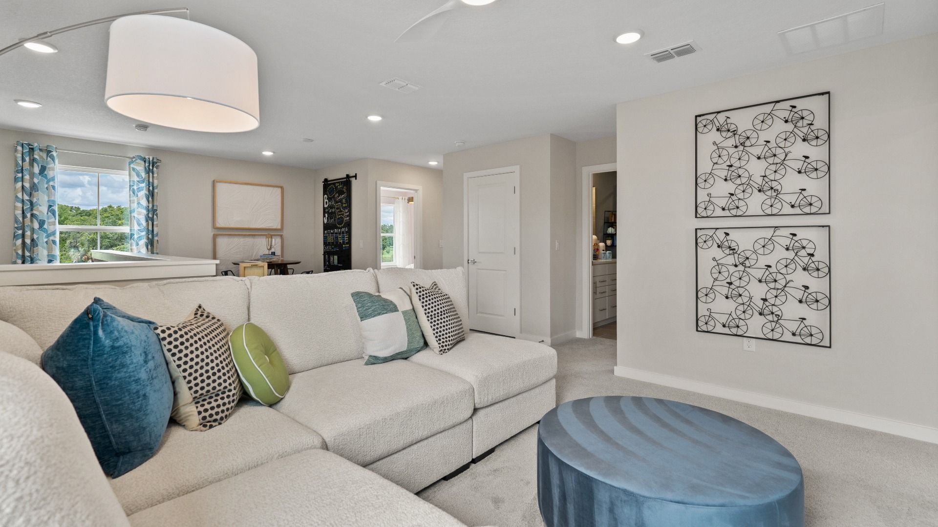 Second Level Loft Area in Ponte Vedra New Home Plan in Hamilton Bluff in Haines City, FL by DRB Homes