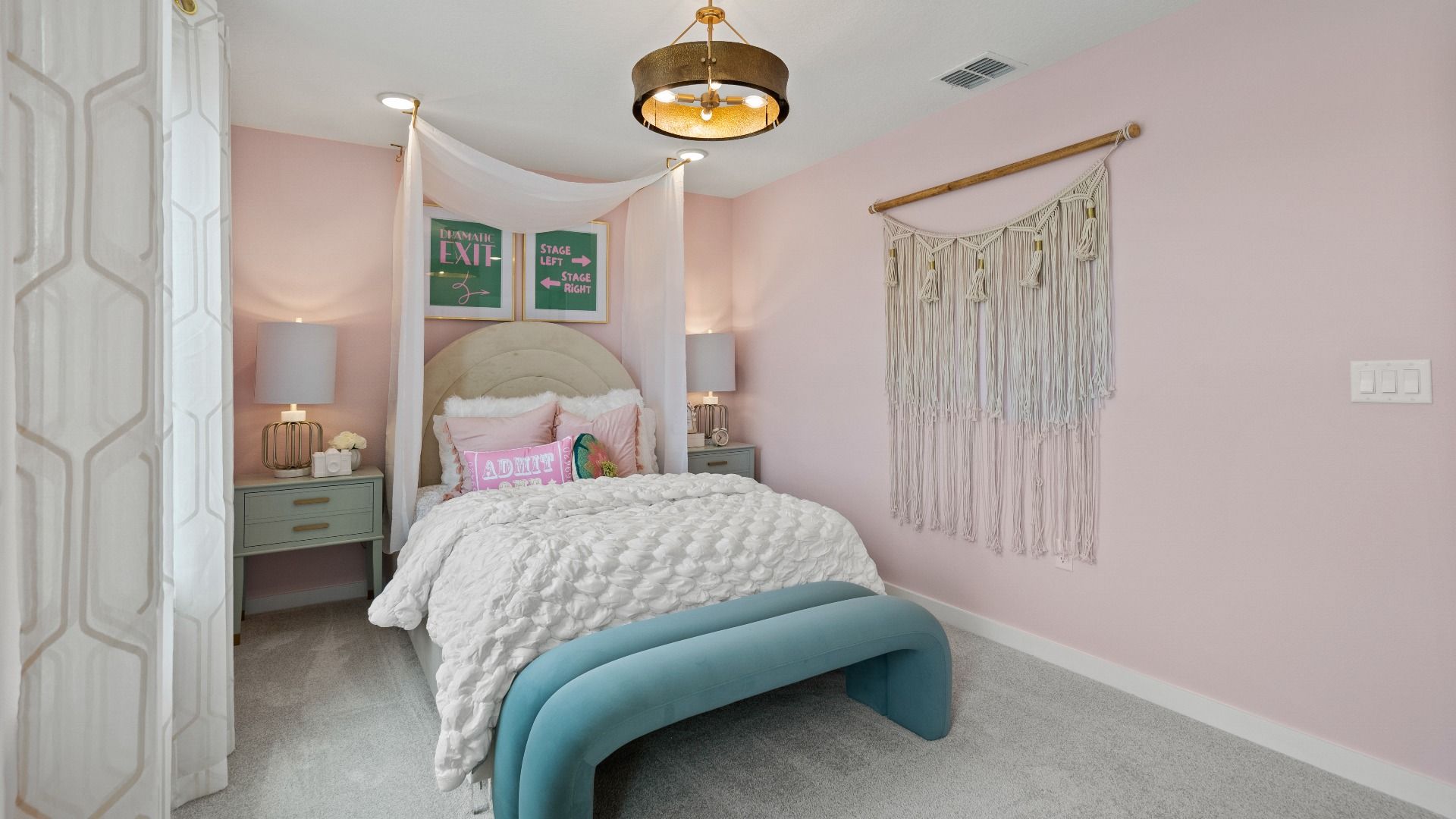 Second Level Third Bedroom in Ponte Vedra New Home Plan in Hamilton Bluff in Haines City, FL by DRB Homes