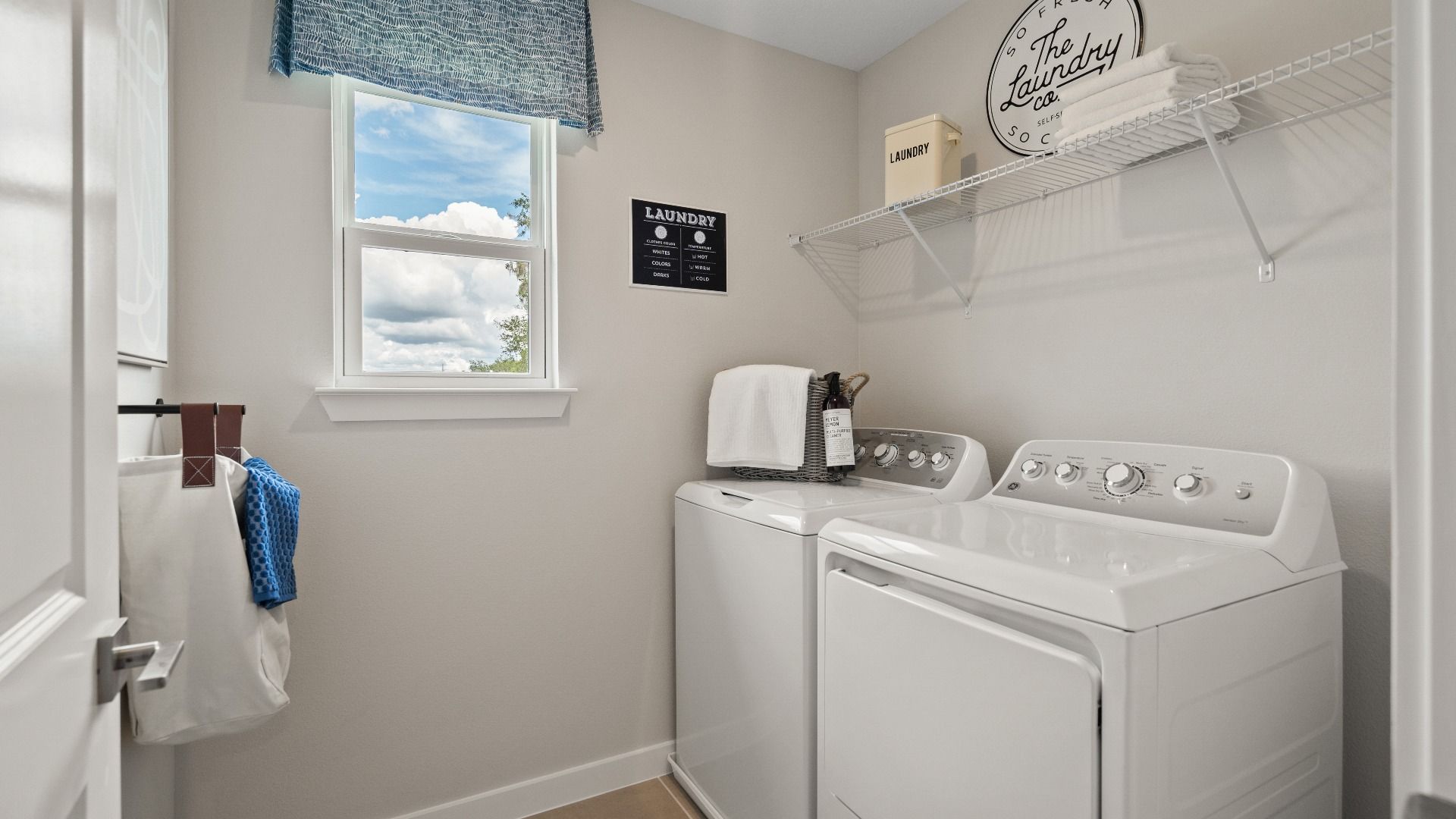 Laundry Room in Ponte Vedra New Home Plan in Hamilton Bluff in Haines City, FL by DRB Homes