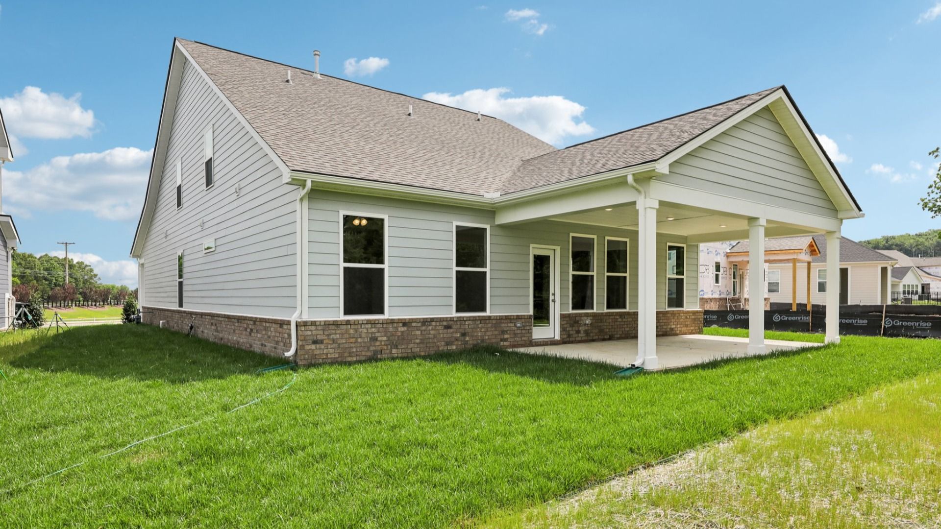 Rear Exterior with covered porch