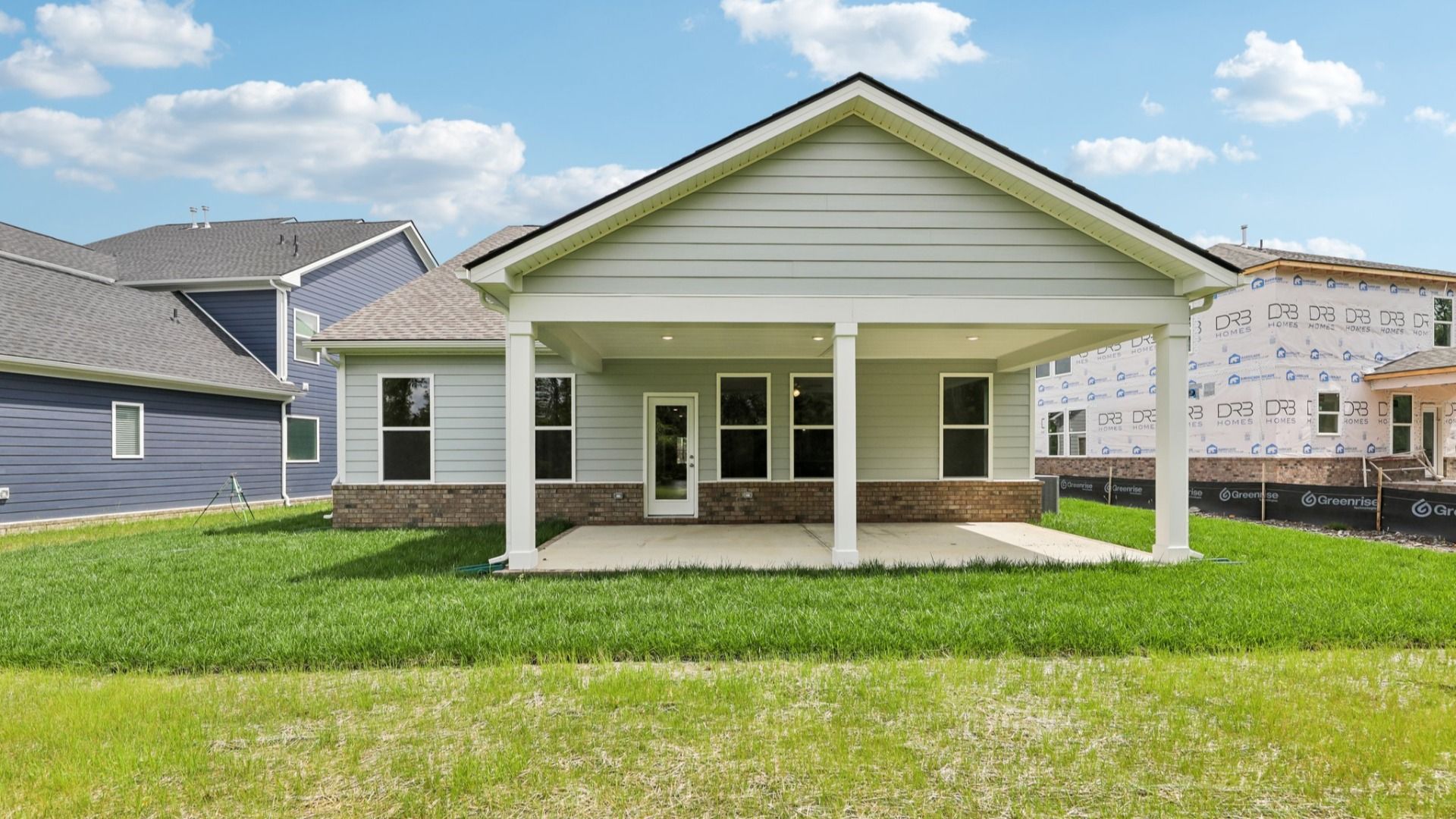 Rear Exterior with covered porch