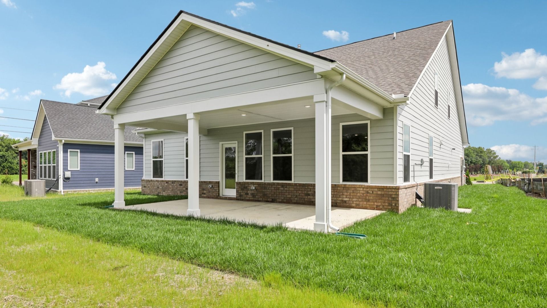 Rear Exterior with covered porch