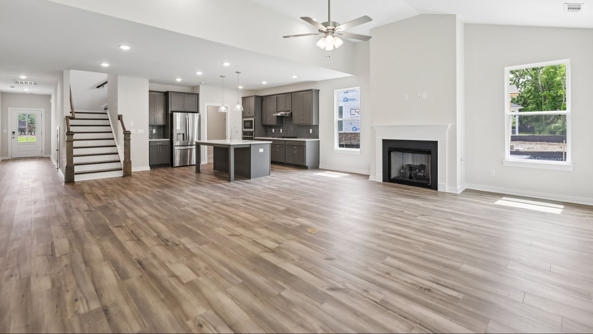 View of Kitchen and Gathering Room