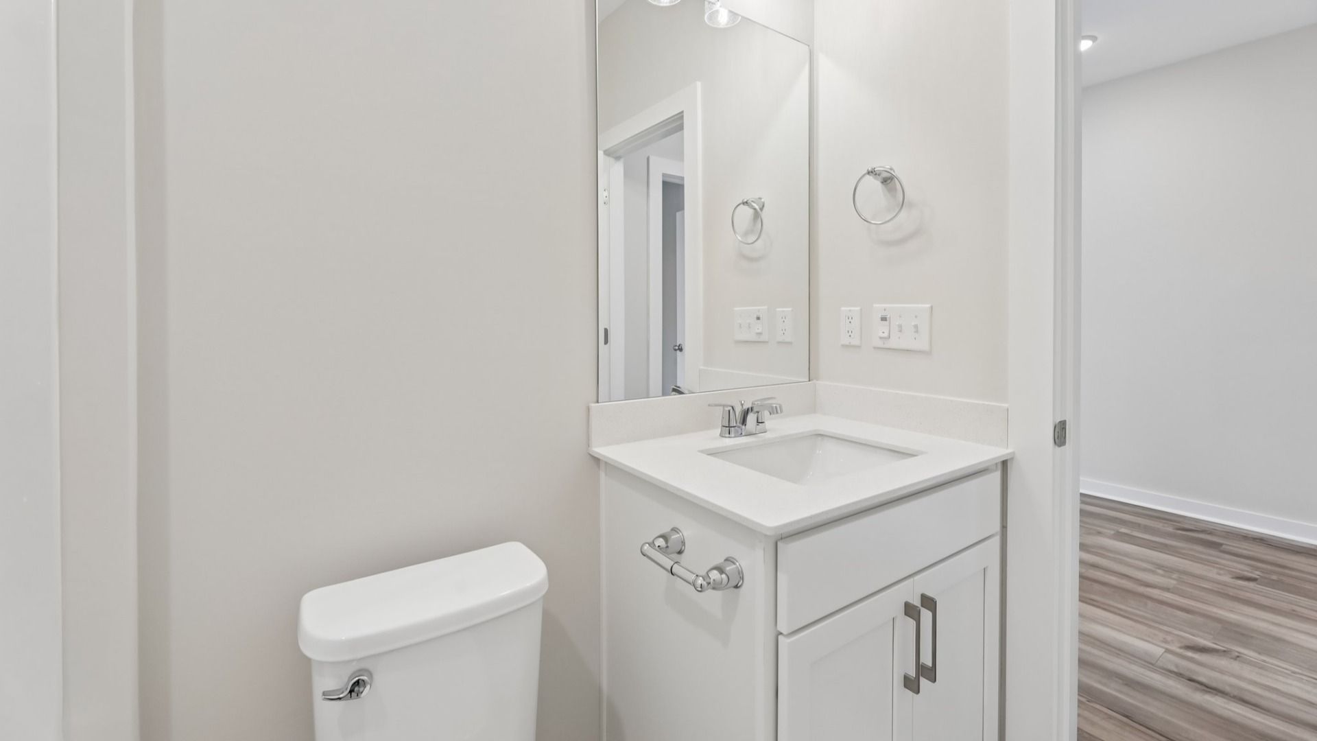 Bathroom with access to hallway