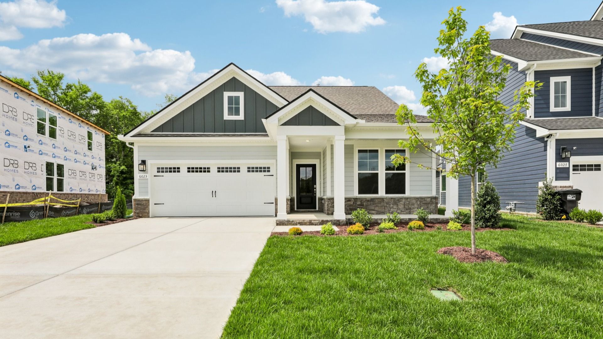 Front Exterior with 2-car garage
