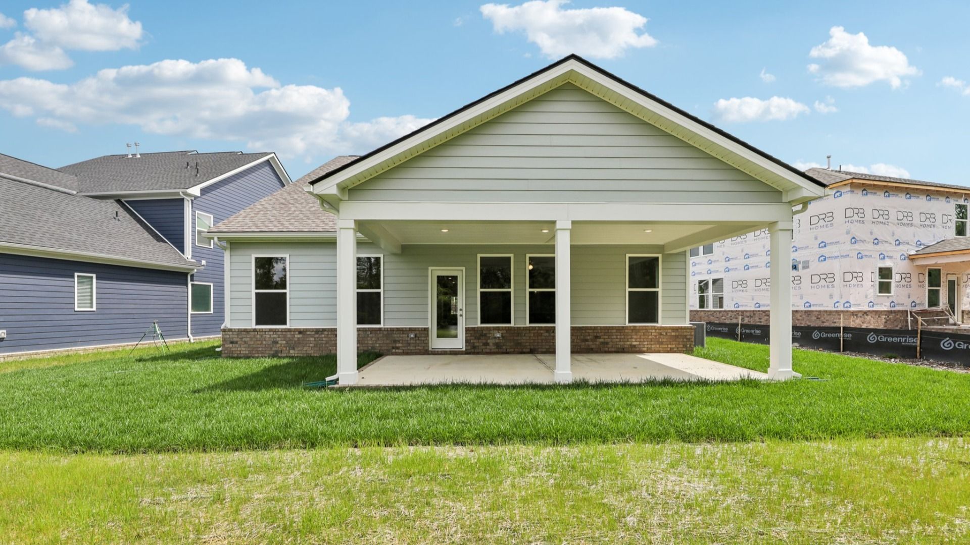 Rear exterior with covered patio