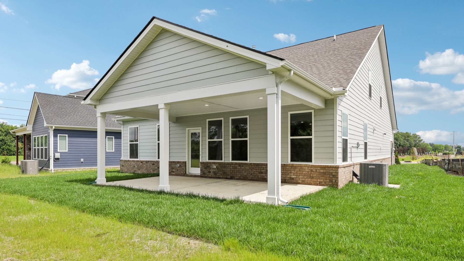 Rear exterior with covered patio