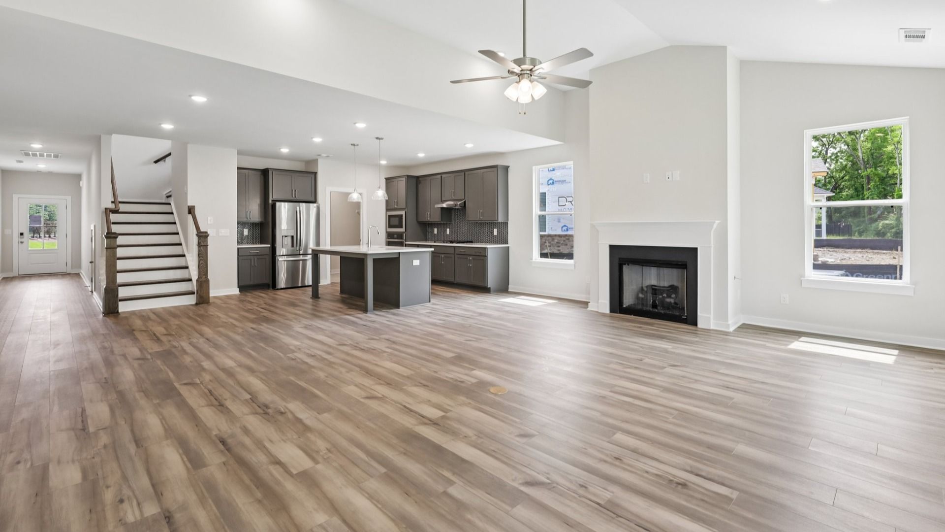 View of Kitchen and Gathering Room