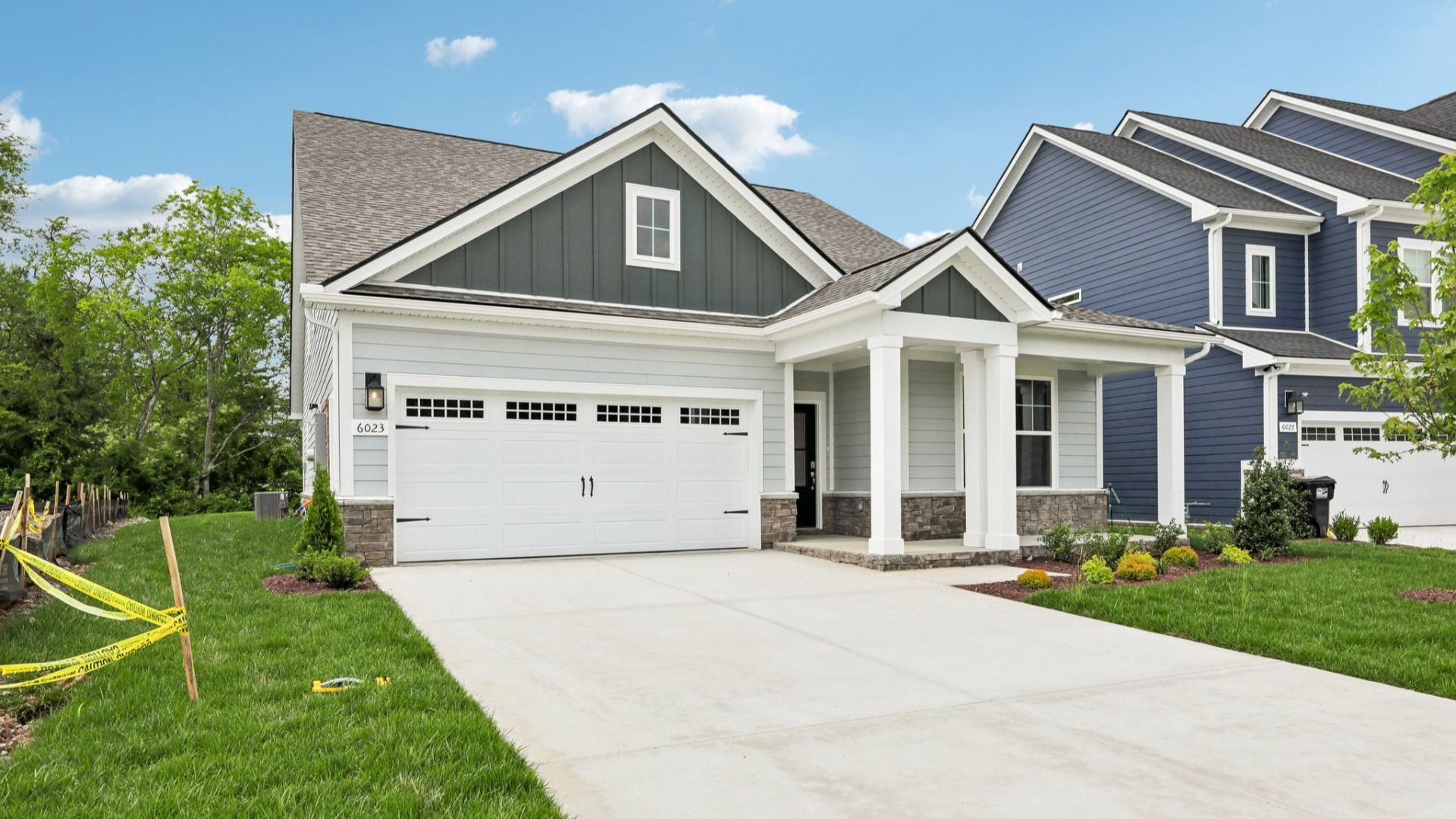 Front Exterior with 2-car garage