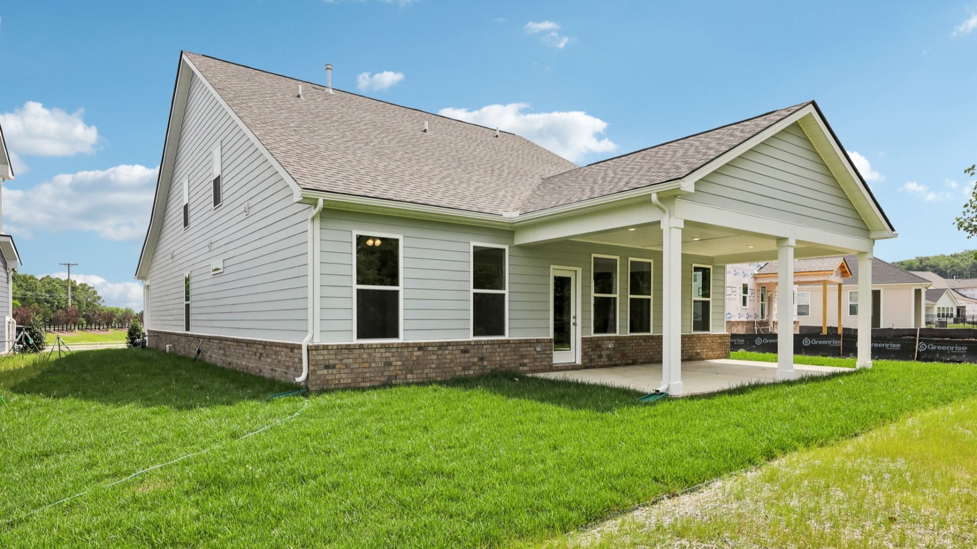 Rear Exterior with covered porch