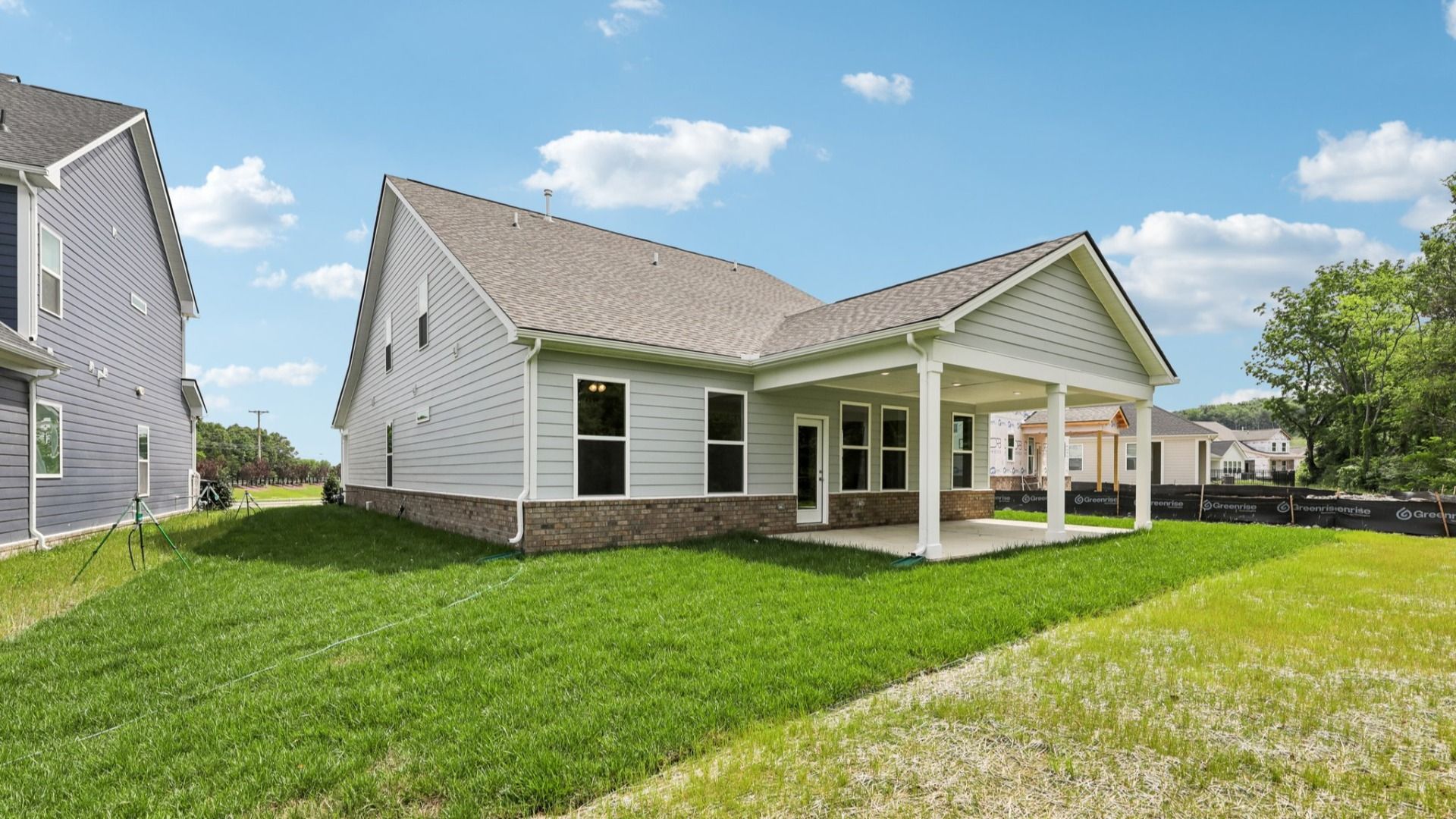 Rear Exterior with covered porch