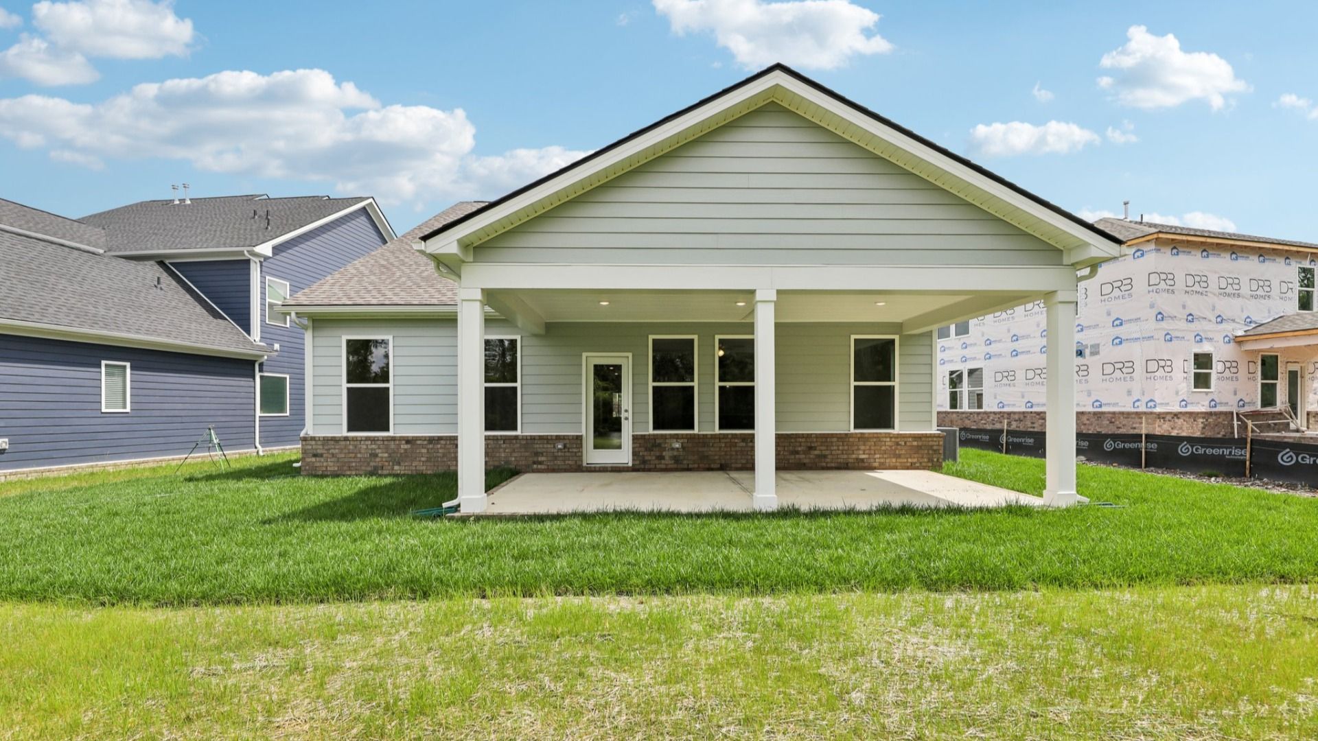Rear Exterior with covered porch