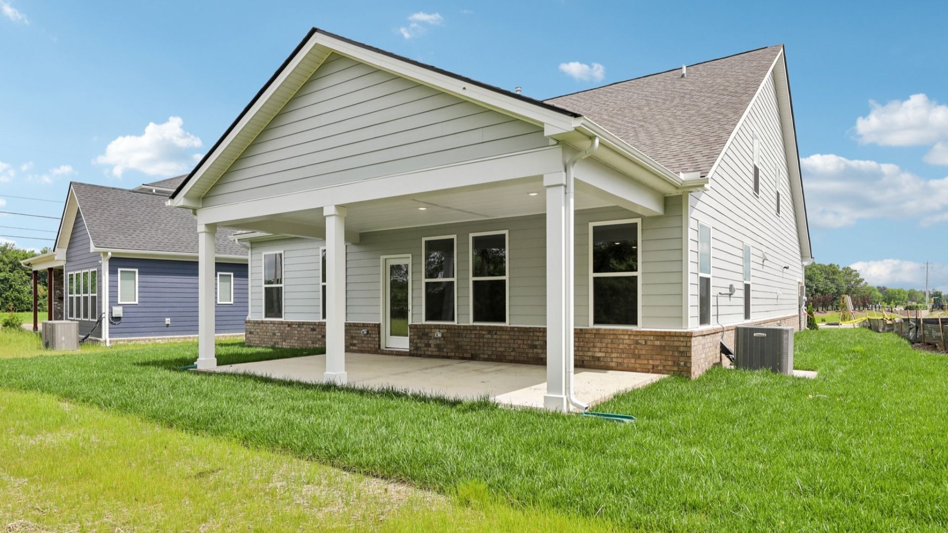 Rear Exterior with covered porch