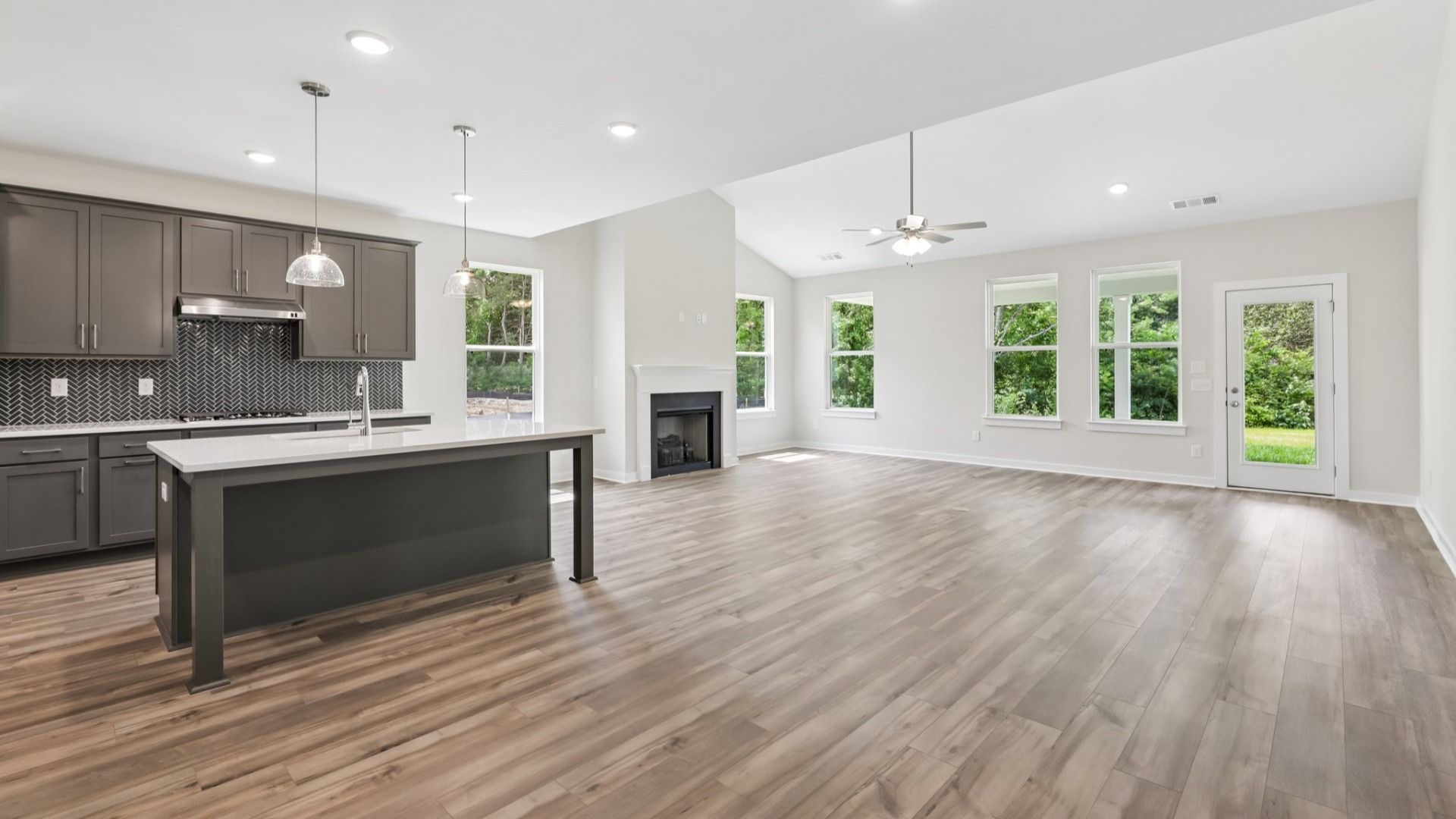 View of Kitchen and Gathering Room